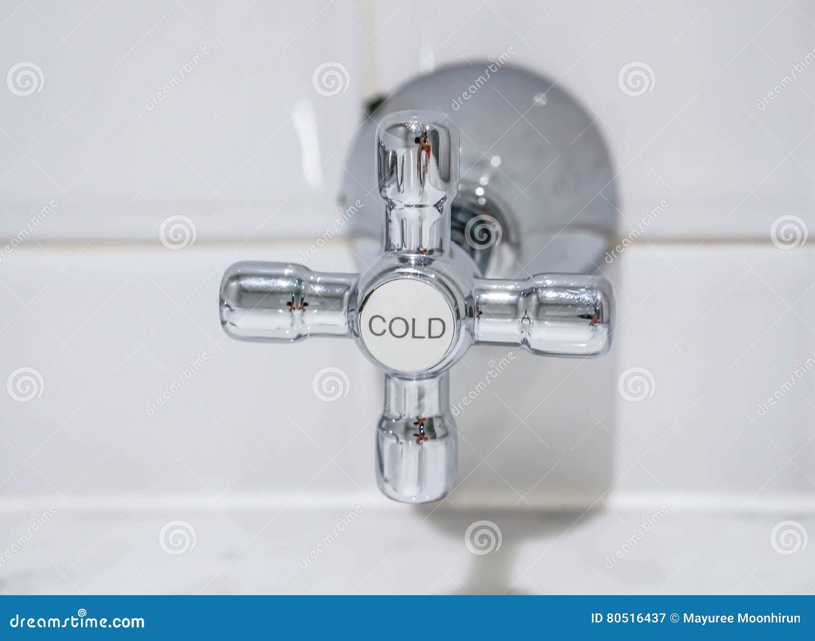 Stainless Faucet for Cold Water in Bathroom Stock Image Image of close, interior 80516437