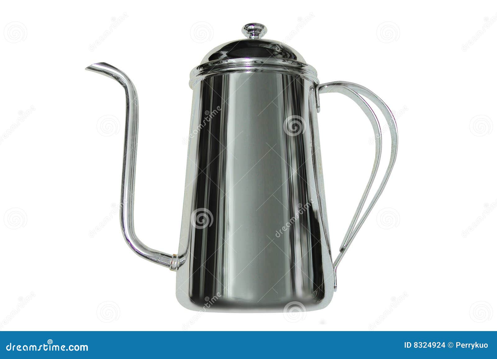 Stainless steel coffee pot stock photo. Image of isolated 8324924