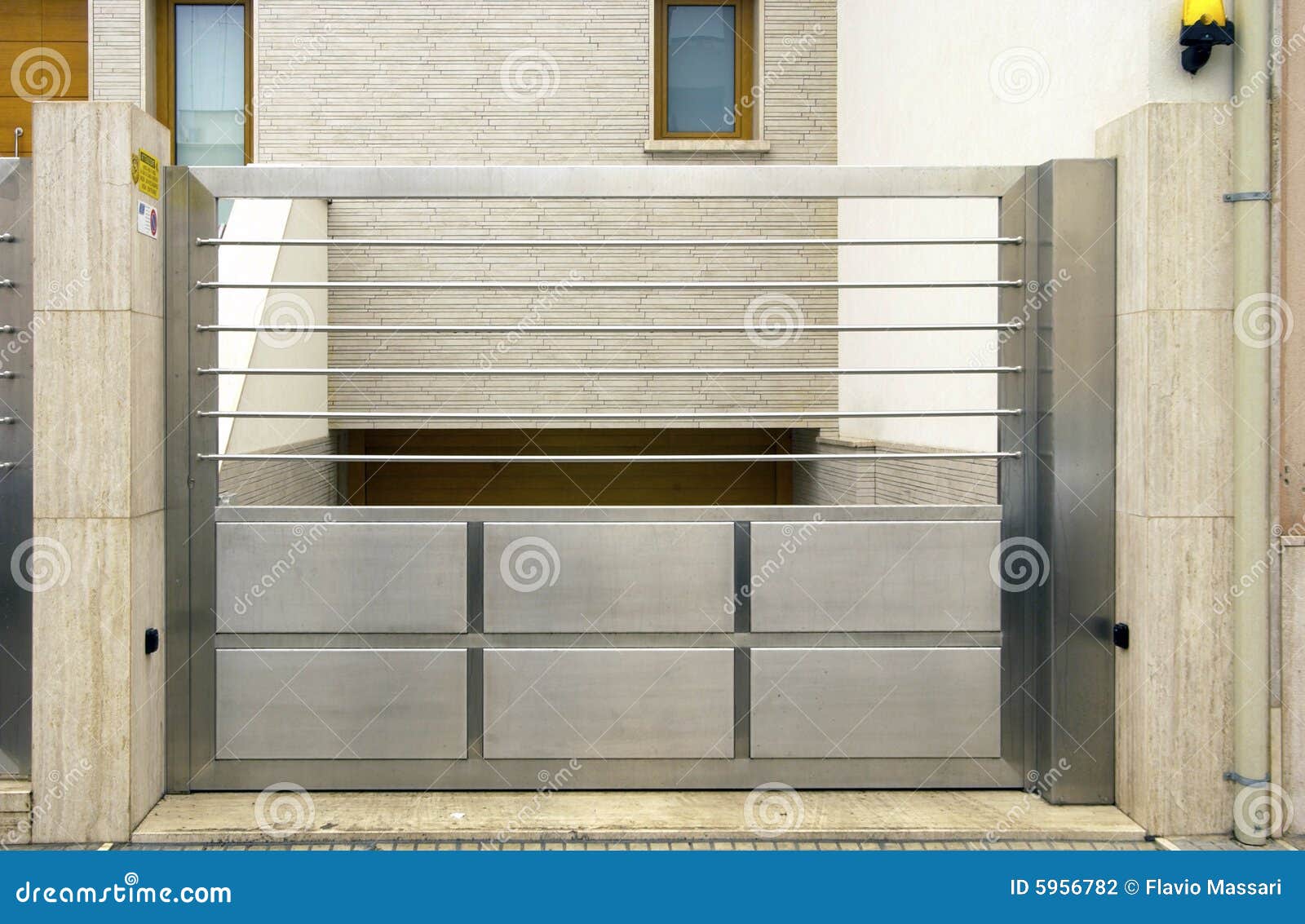 Stainless steel gate stock photo. Image of stainless, decoration ...