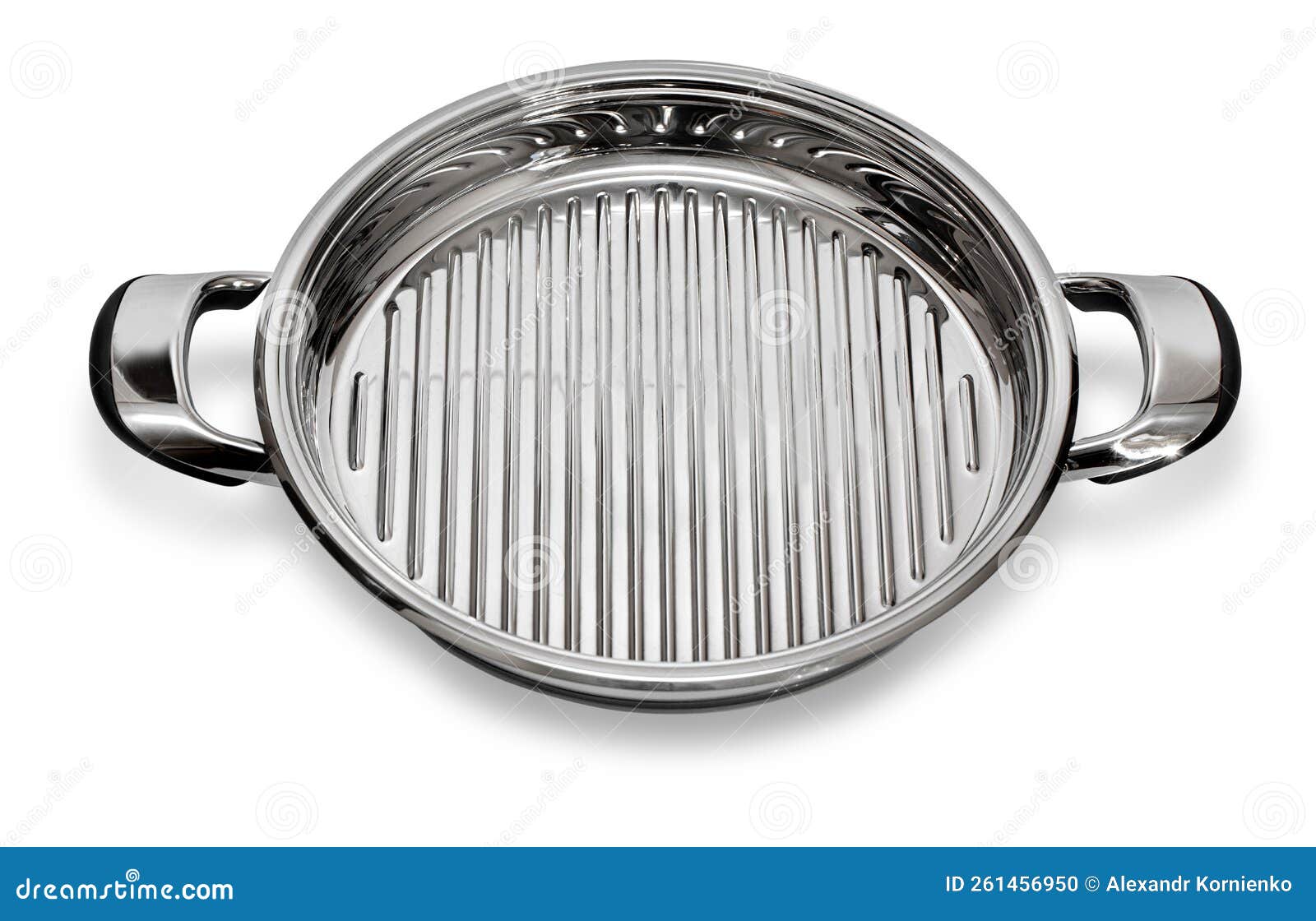 Stainless steel Grill pan stock photo. Image of grill 261456950