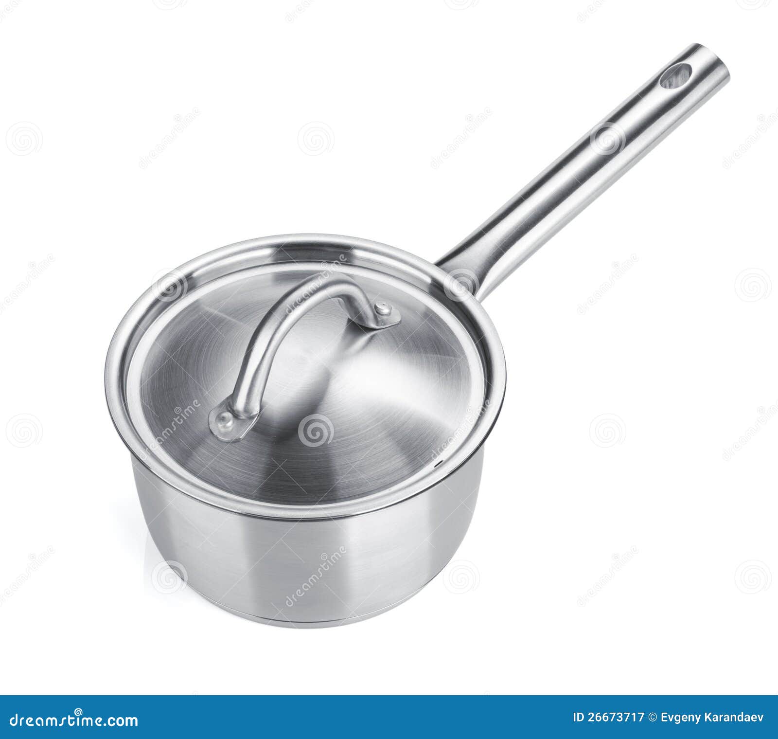 Stainless steel pot stock image. Image of clean, house 26673717