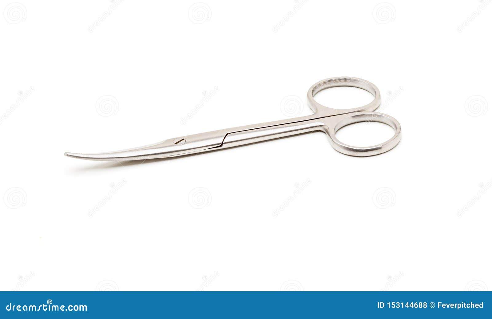 Stainless Steel Precision Surgical Medical Instrument Isolated on White ...