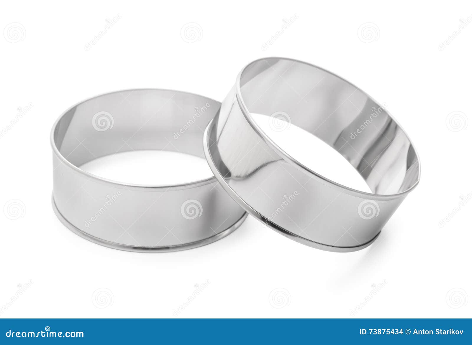 Stainless Steel Round Cooking Molds Stock Photo Image of aluminum