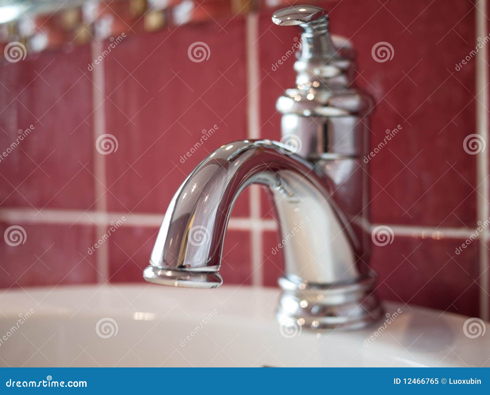 Stainless steel tap stock image. Image of faucet, stainless 12466765