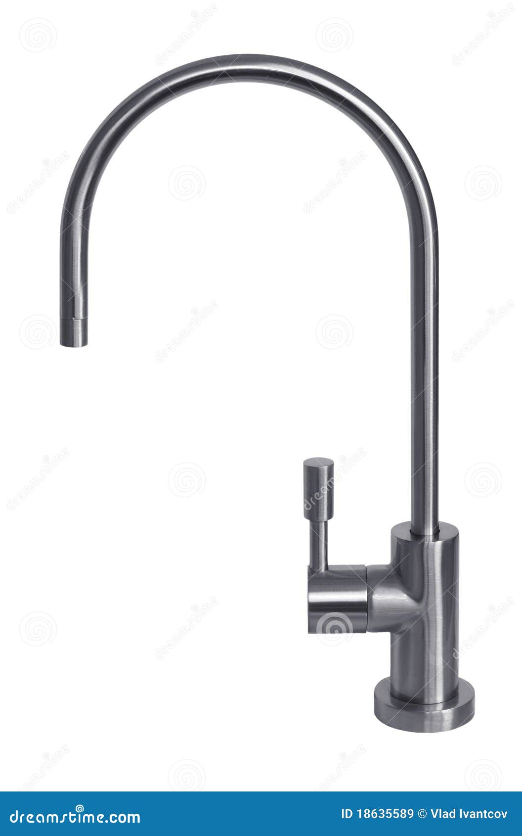 Stainless steel tap. stock image. Image of background 18635589