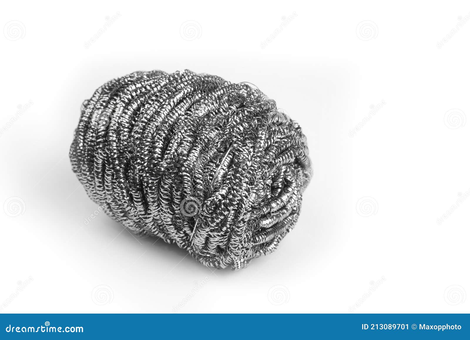 Stainless Steel Wool Scrubber Sponge for Kitchen Cleaning Stock Image