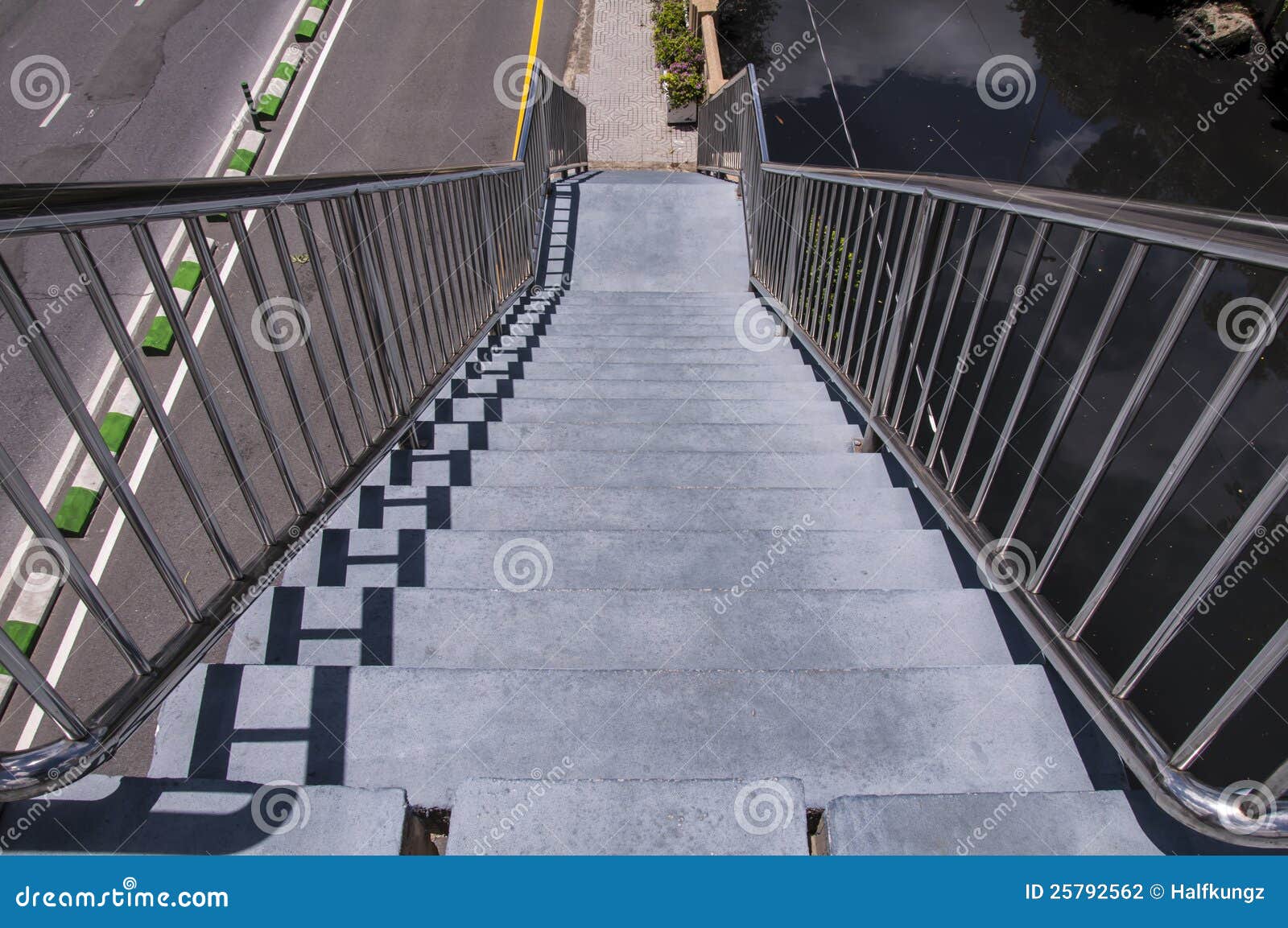 Staircase in road stock photo. Image of ascend, background - 25792562