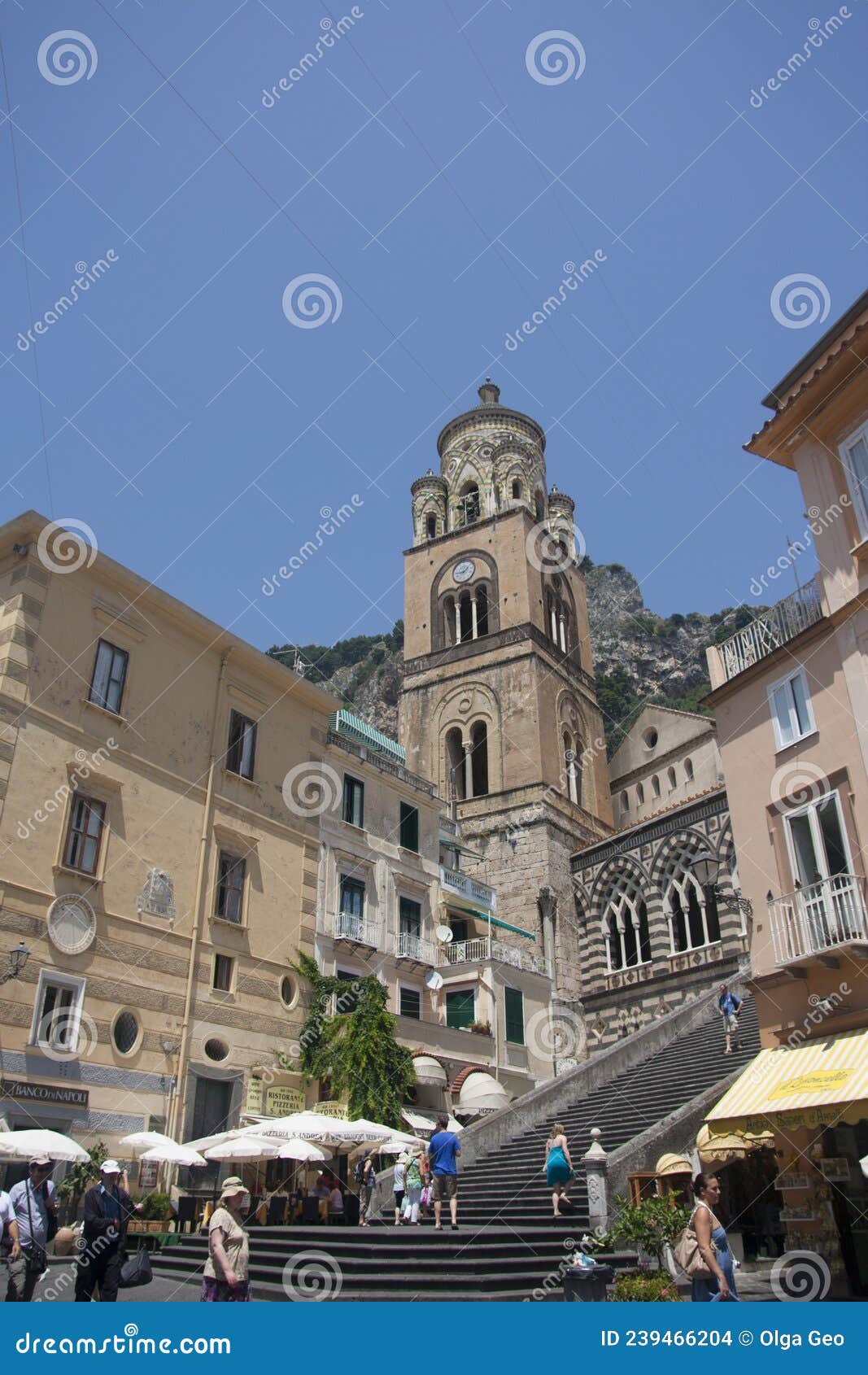 The Staircase of St. Andrew S Cathedral Amalfi Italy Editorial Stock ...