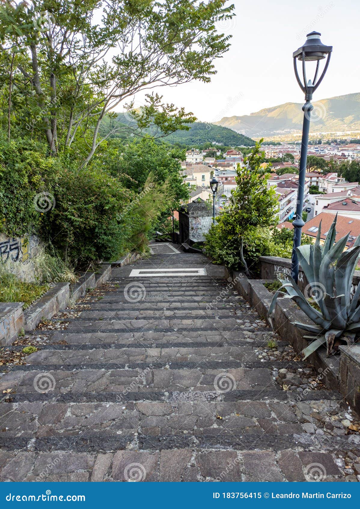 Stairs Going Down Porto Descent Stock Photo 2340111027
