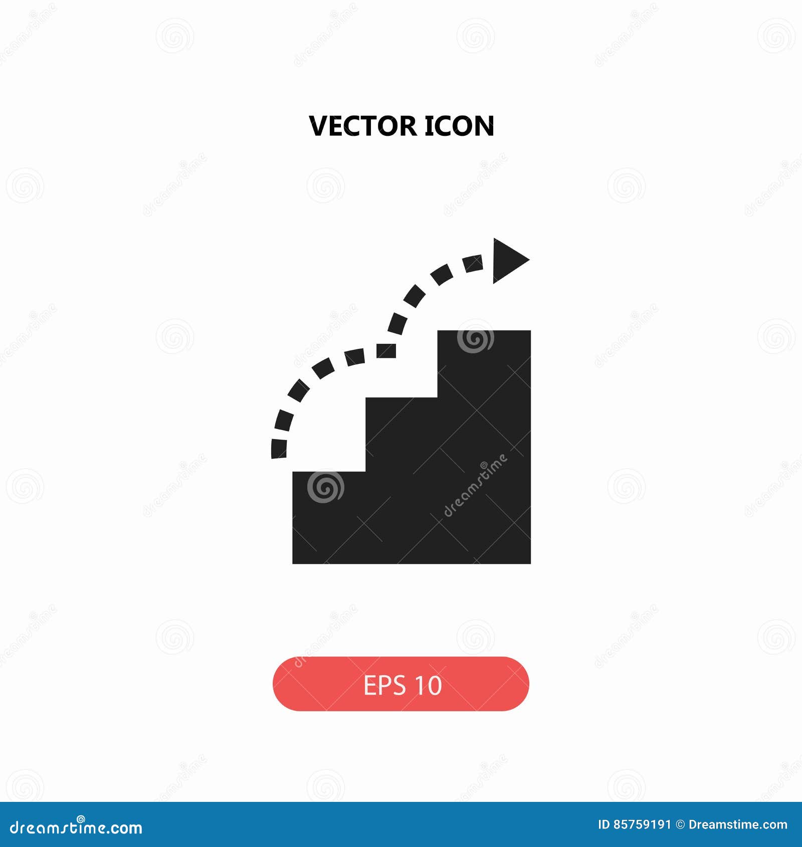 Stairs icon stock illustration. Illustration of down - 85759191