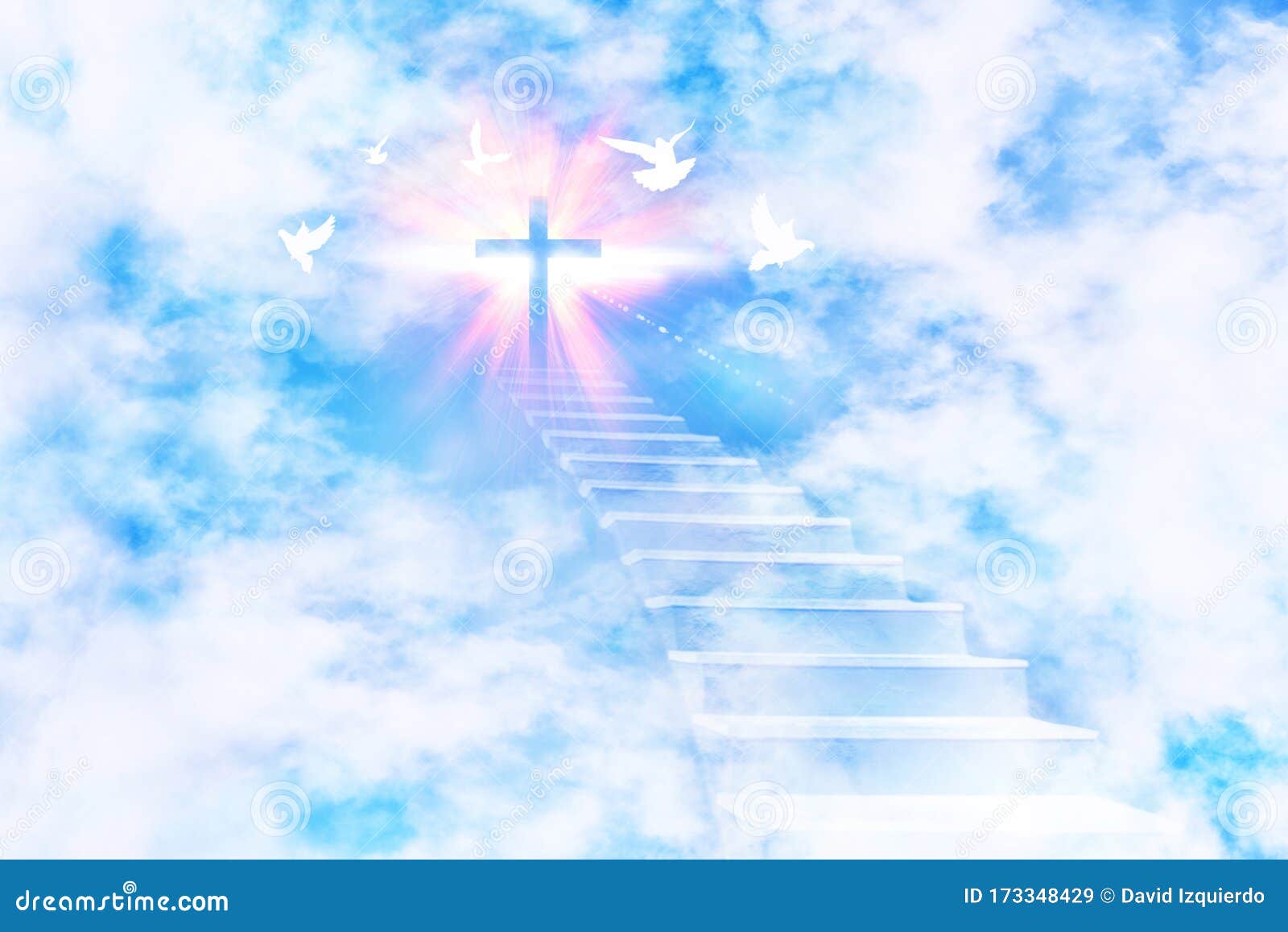 Download Stairway Heaven Clouds Royalty-Free Stock Illustration