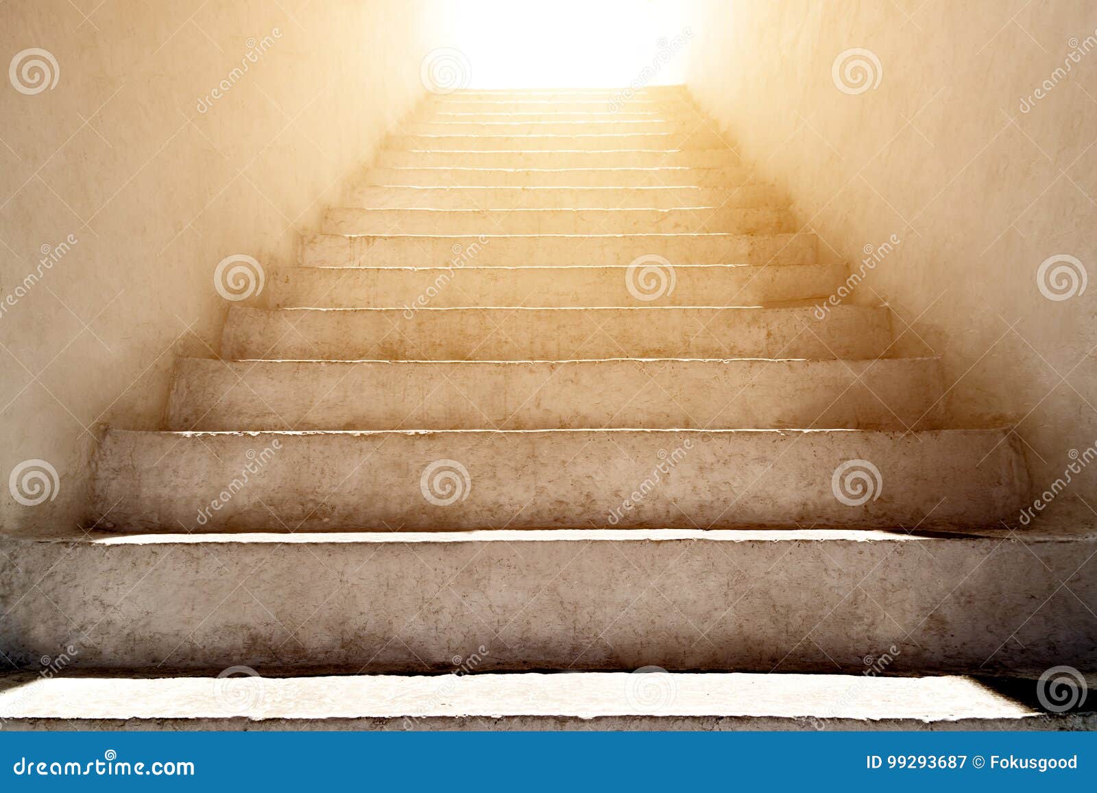 stairs up and the sunlight