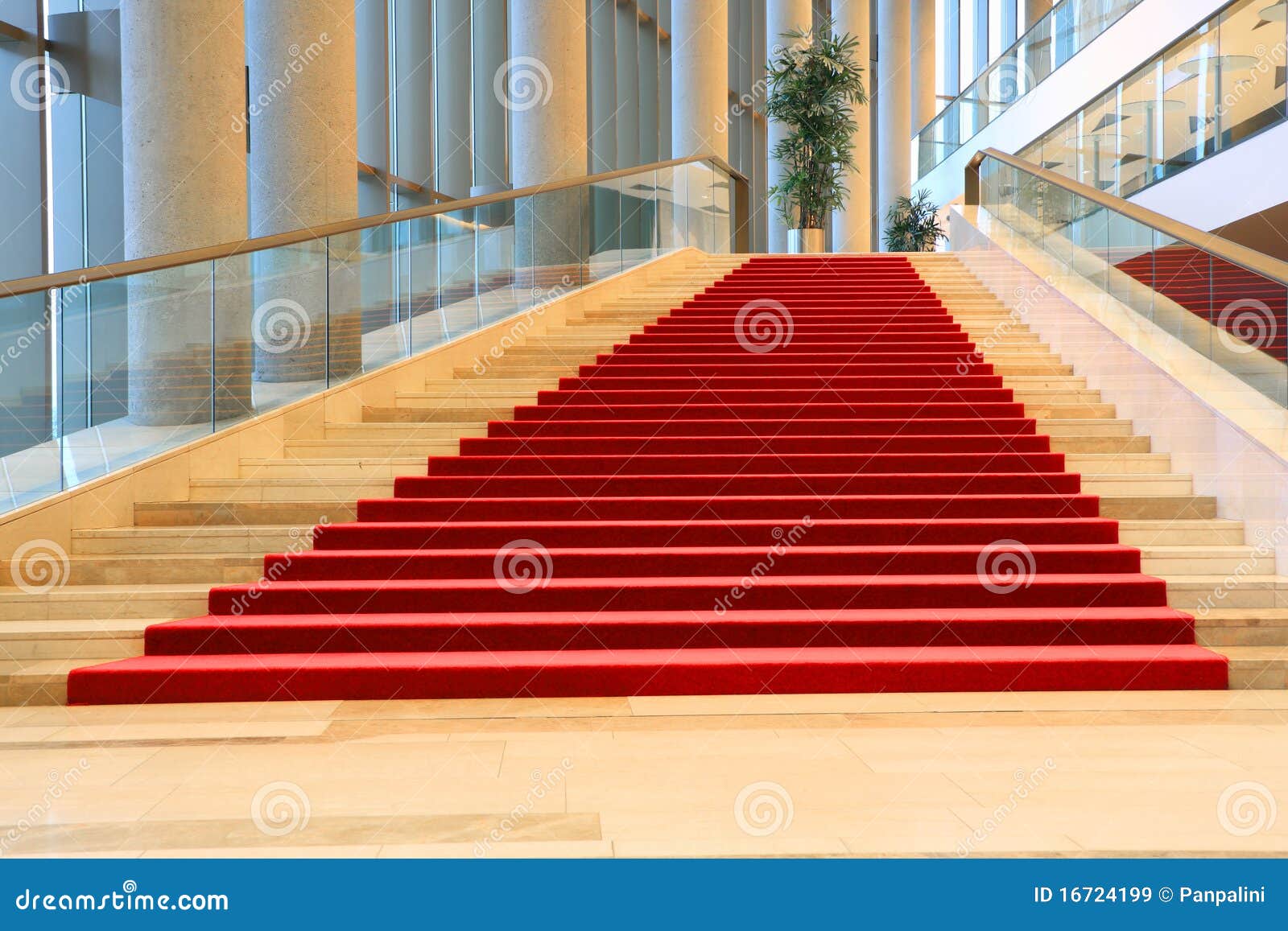 Stairs with red carpet stock image. Image of glamorous 16724199