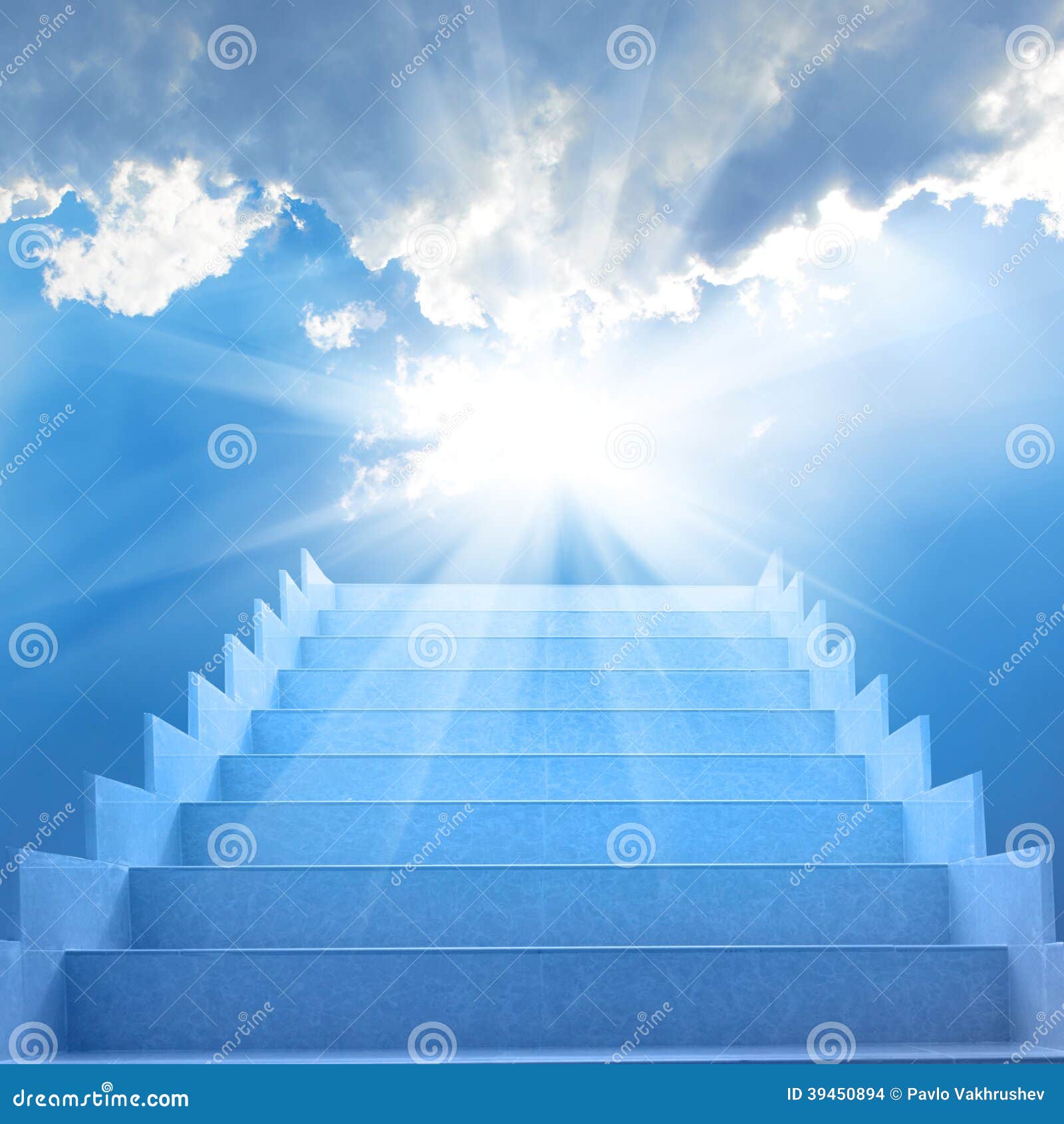 Stairs In Sky Stock Photo - Download Image Now - Heaven, Sky