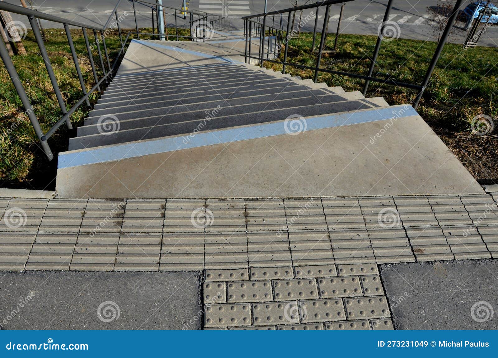 Stairs in a Steep Grassy Zig Zag Slope Will Shorten and Reduce the ...