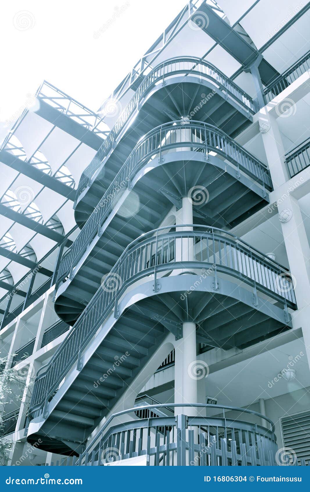 Stairs Of Tall Building Stock Images Image 16806304