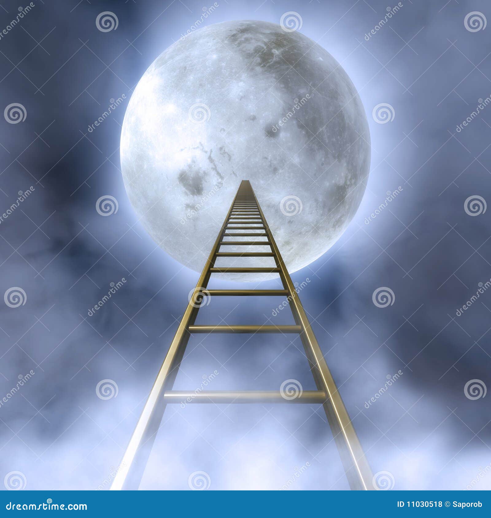 Stairs To The Moon Royalty Free Stock Photos Image 11030518