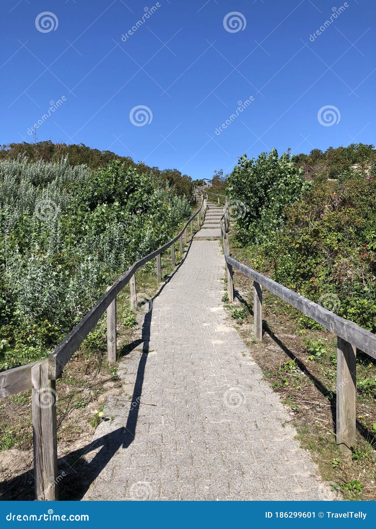 stairs towards the view point (rosenbunker