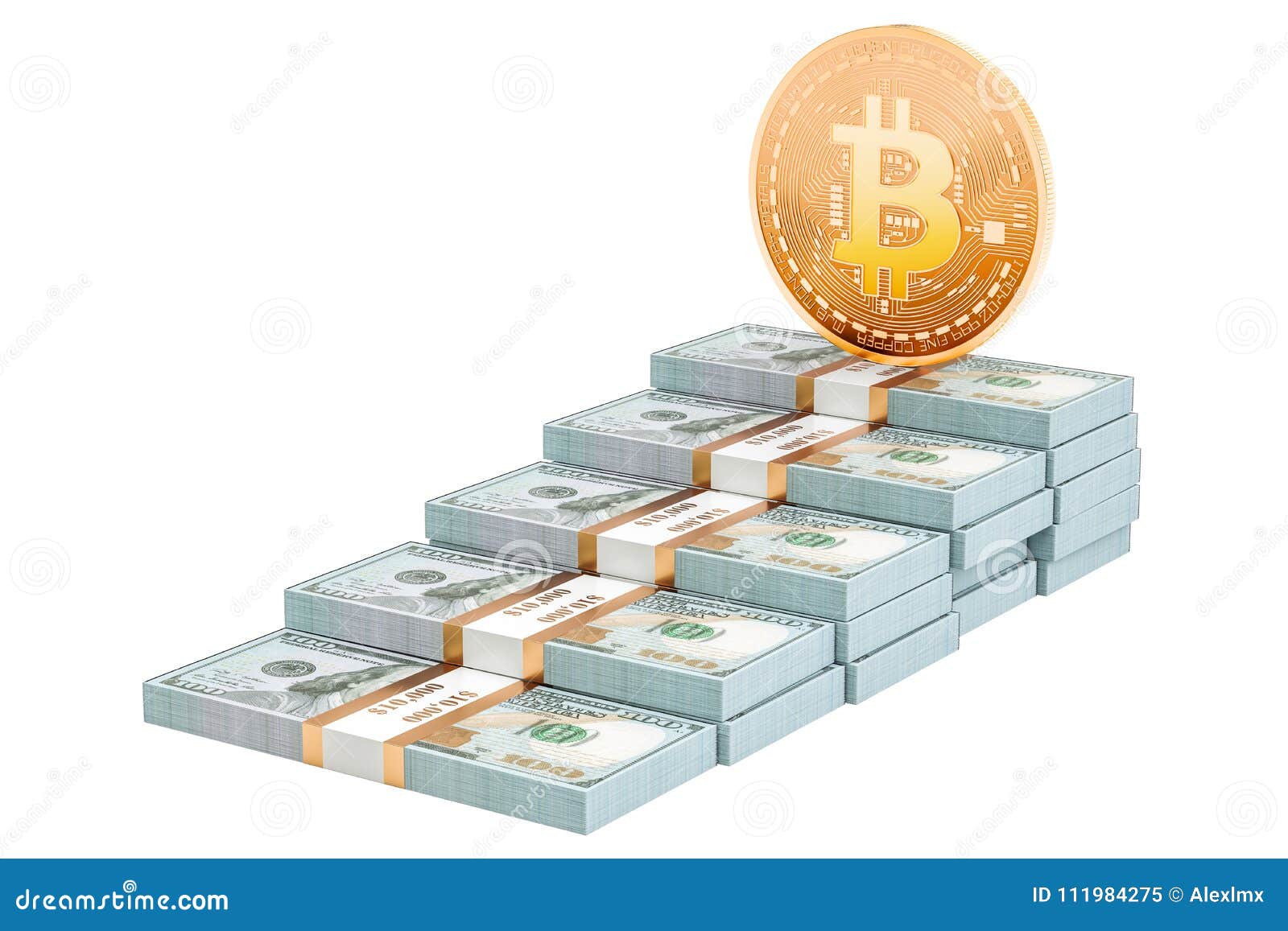 a bitcoin dollárt ér)