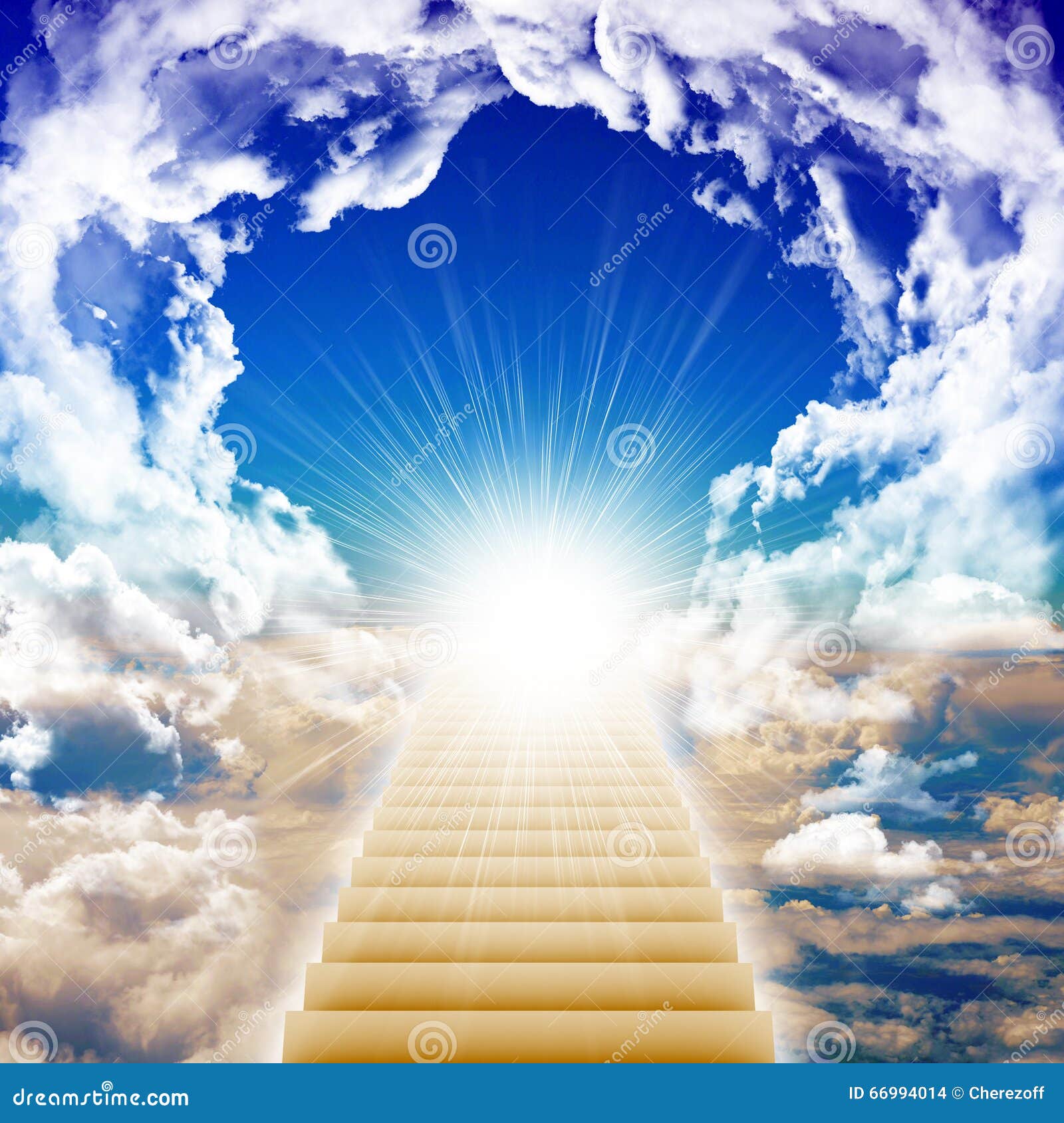 stairs to heaven, bright light from heaven, stairway leading up to