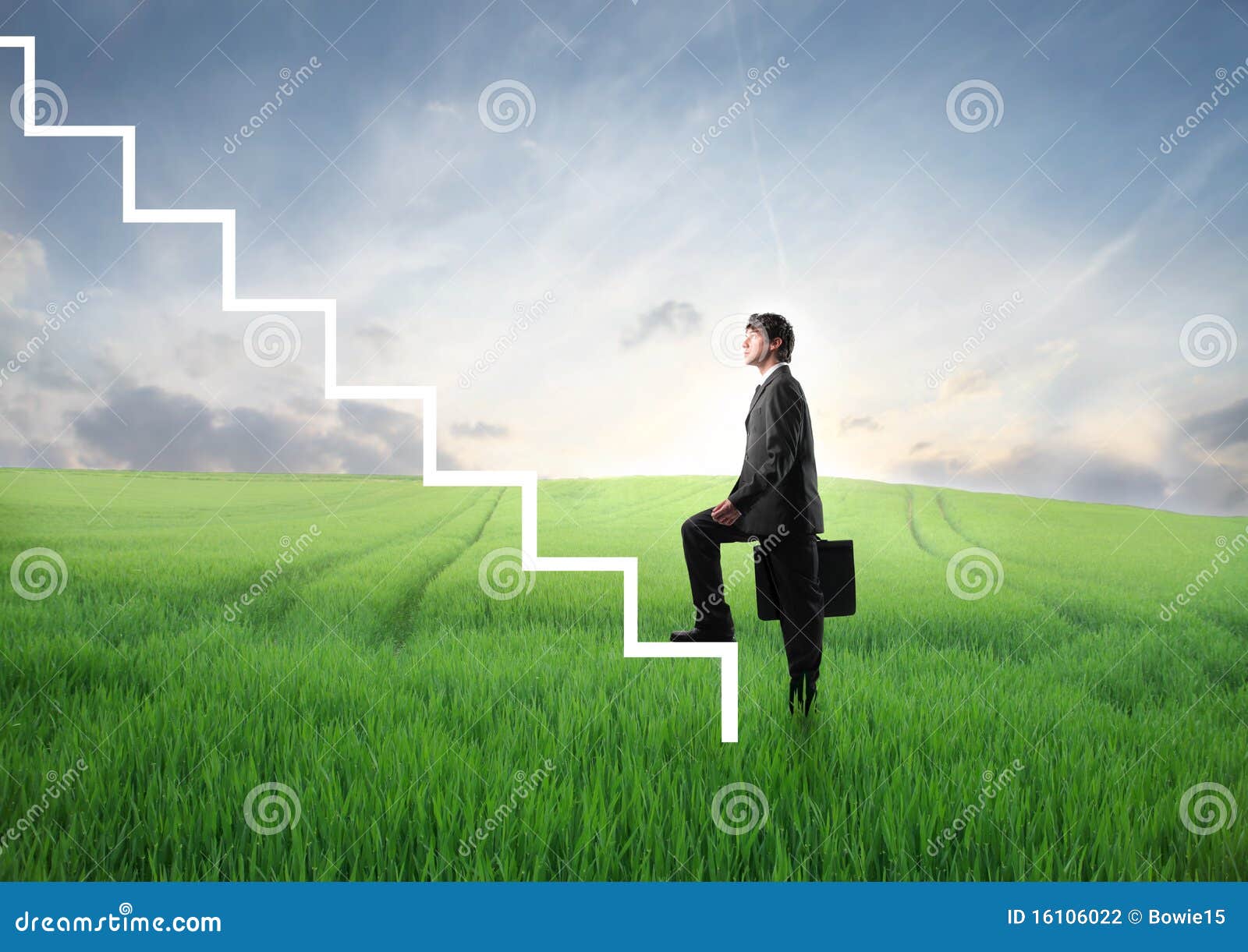 Stairway to heaven/success stock image. Image of road - 25793241