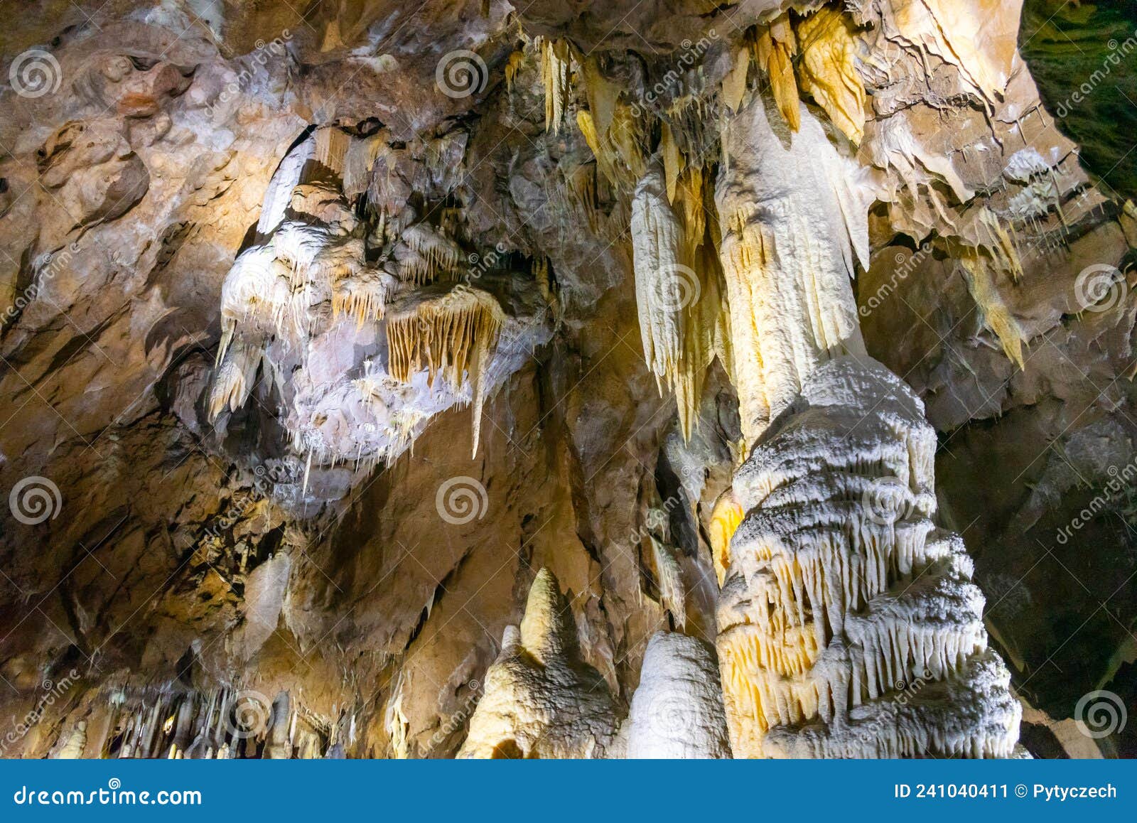 Stalactite Decoration of Punkva Caves Stock Image - Image of adrenaline ...