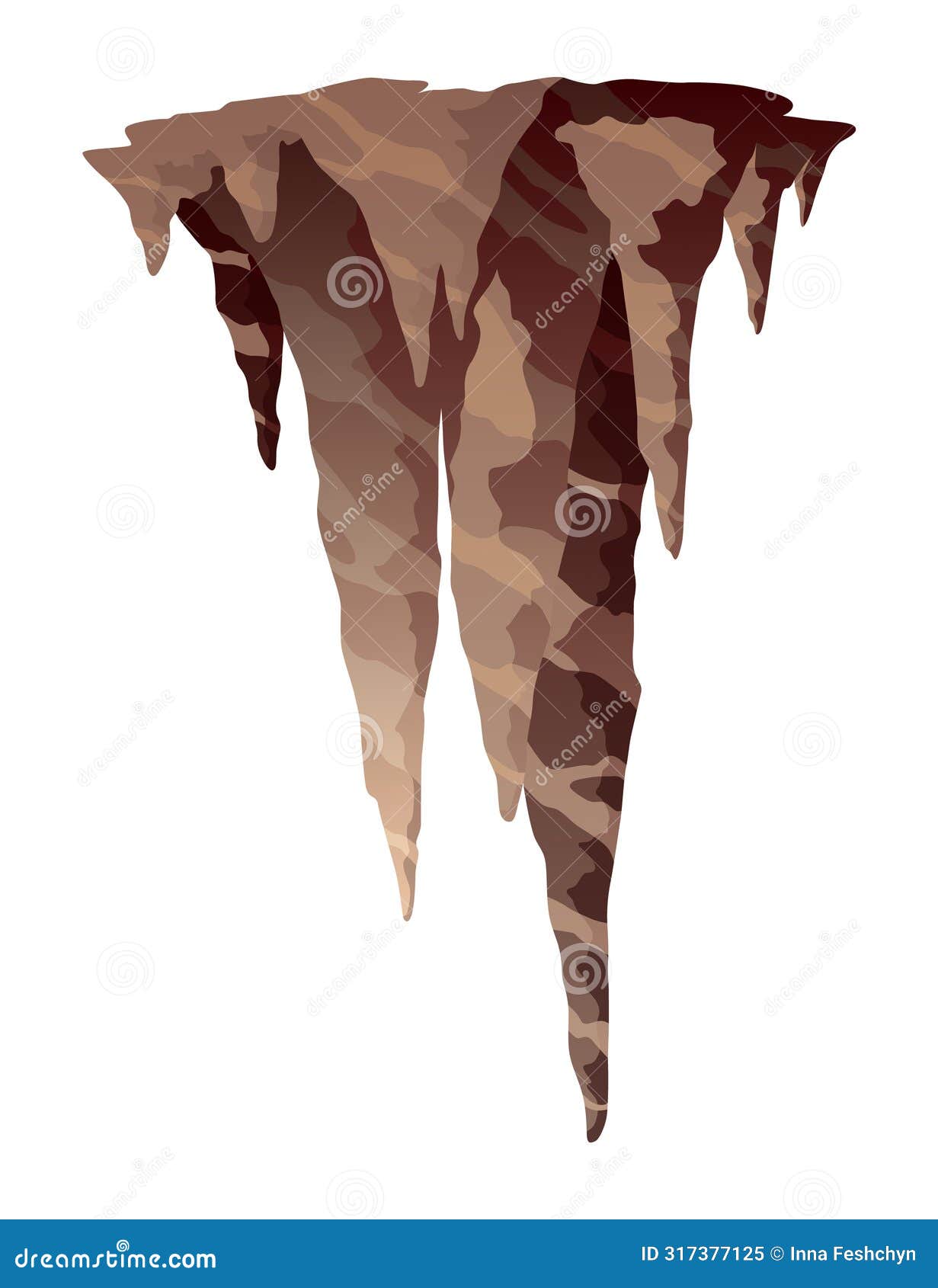 Stalagmite Icicle Shaped Upward Growing Mineral Formations In Cave Stalagmite Icicle Shaped Upward Growing Mineral Formations In Cave