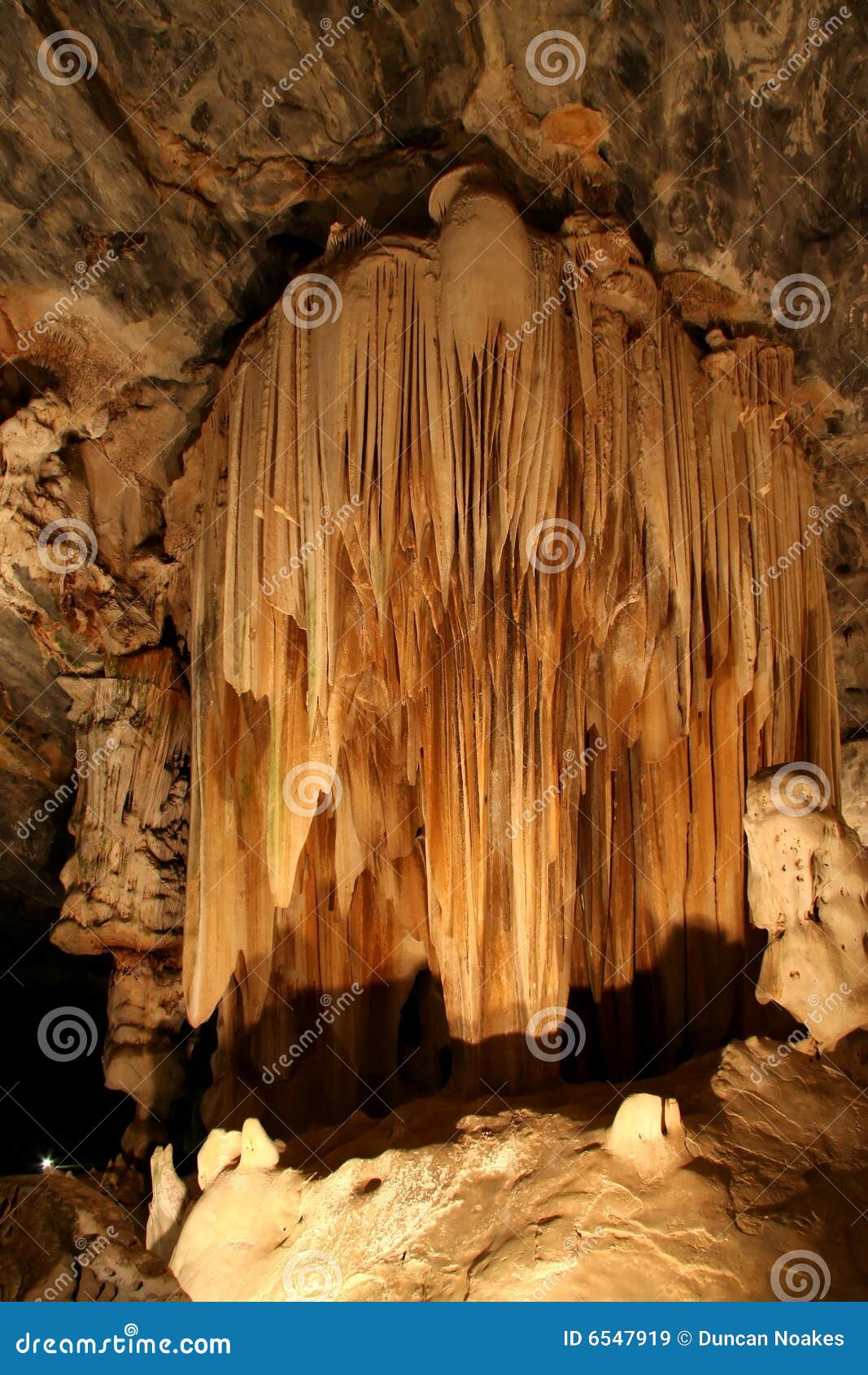 stalactites in cavern