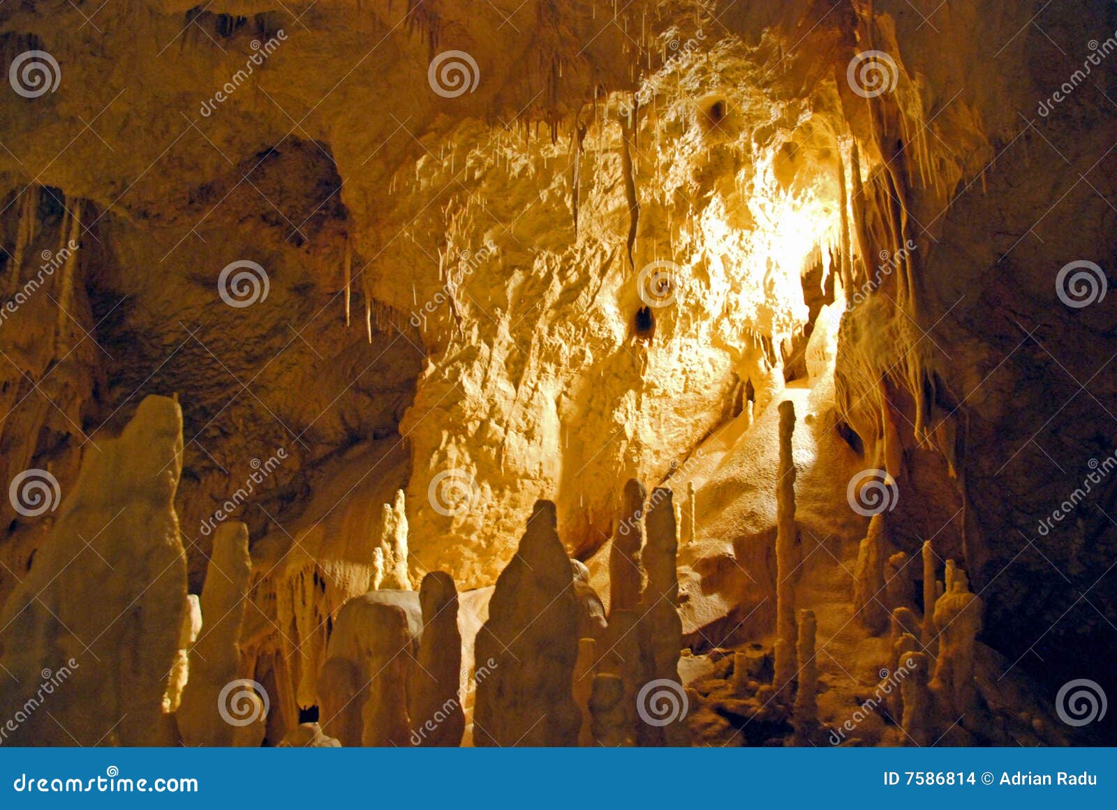 stalagmite in cave