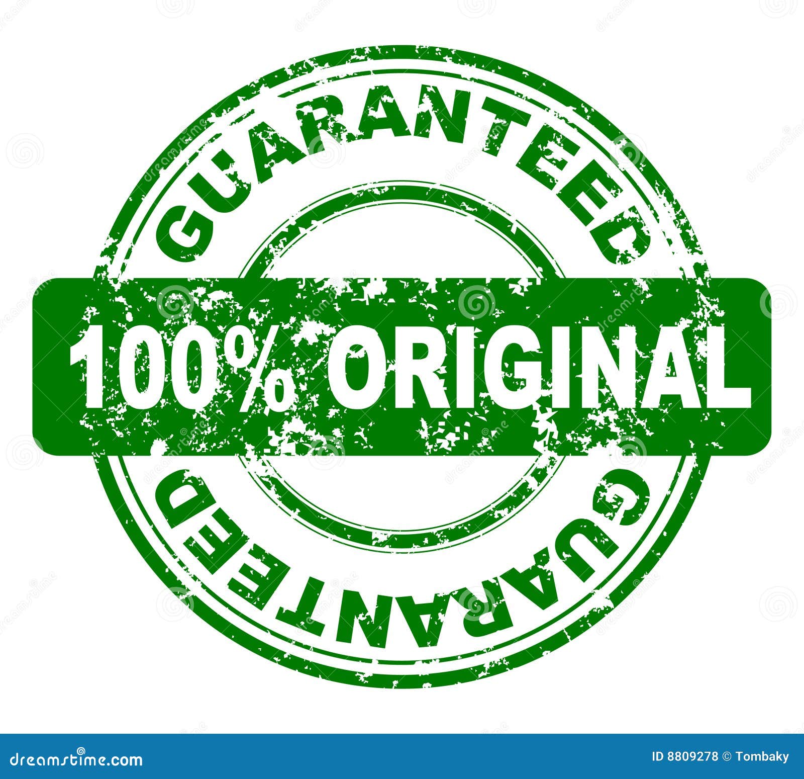 Stamp with 100 guaranteed stock vector. Illustration of grunge 8809278