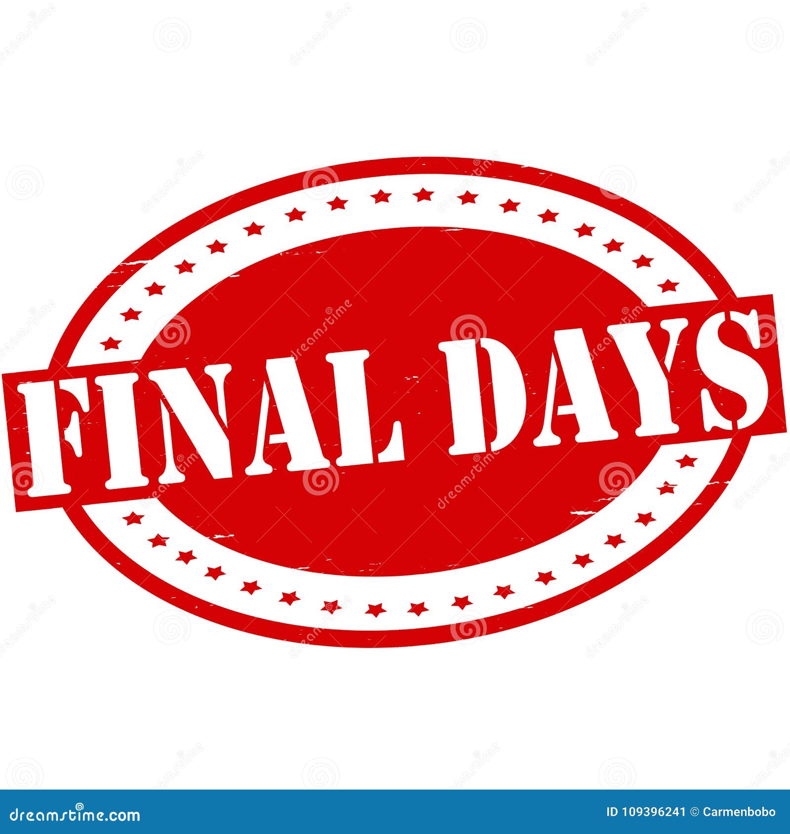 Final days stock illustration. Illustration of sign 109396241