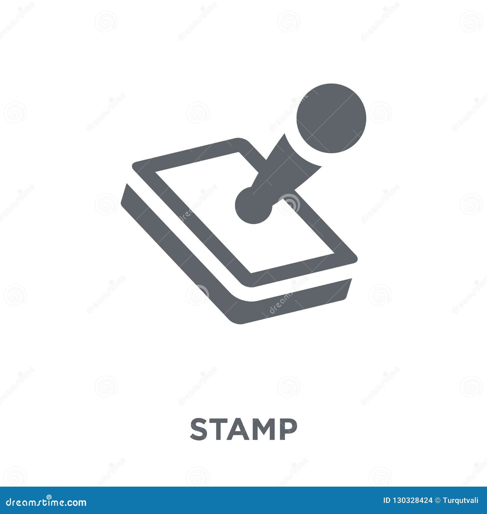 Stamp Icon from Delivery and Logistic Collection. Stock Vector