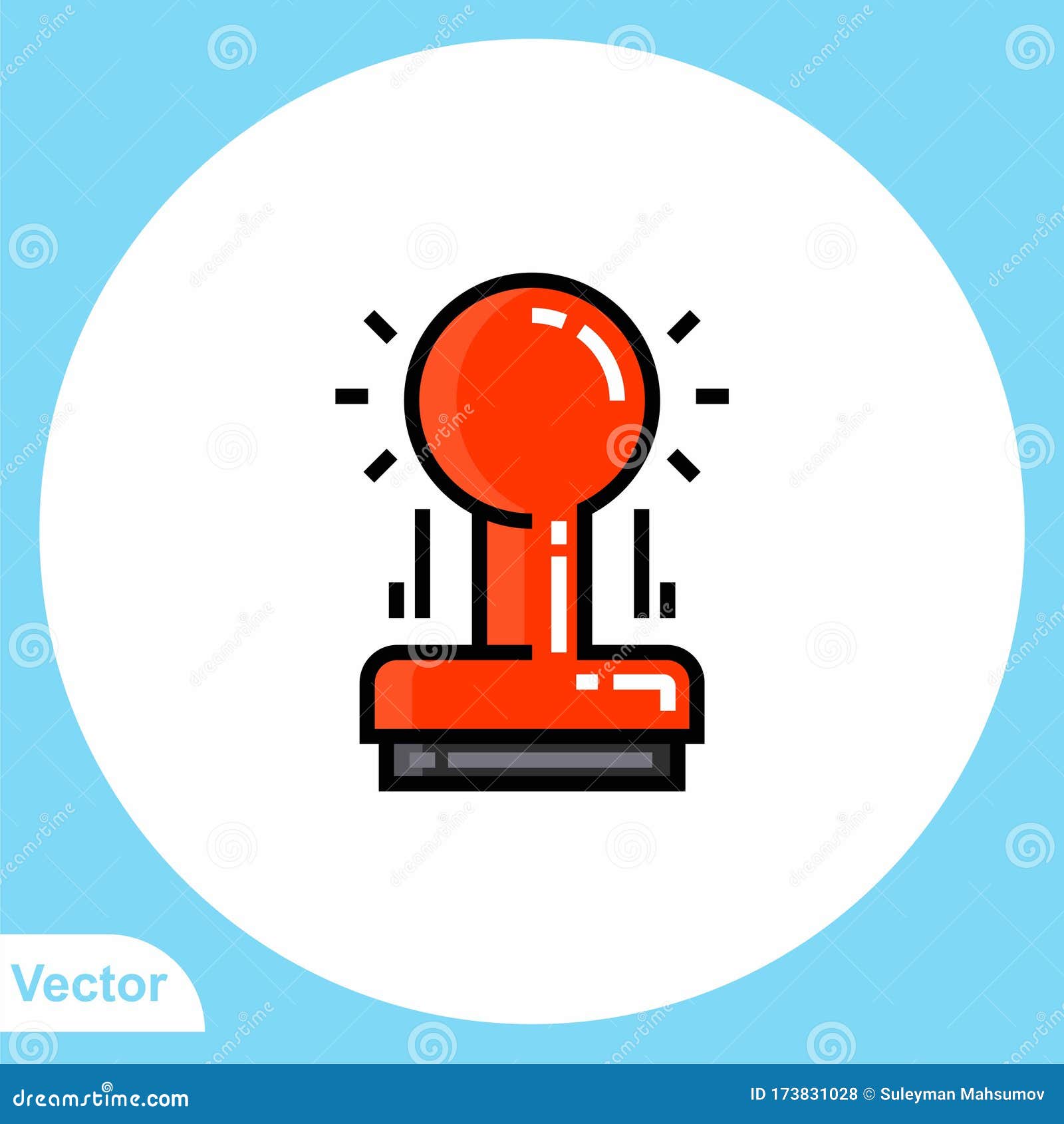 Stamp Vector Icon Sign Symbol Stock Vector - Illustration of