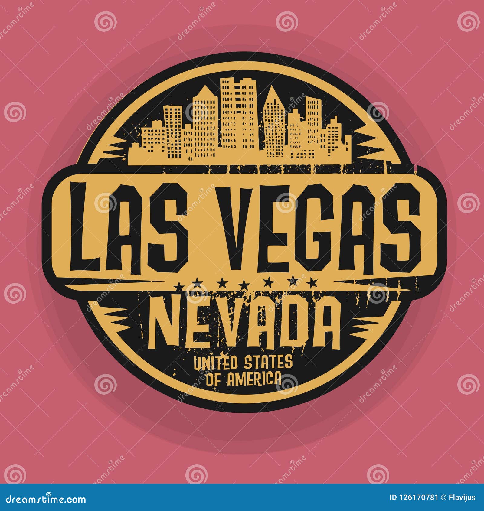 Vector logo for Las Vegas stock vector. Illustration of design - 157392081