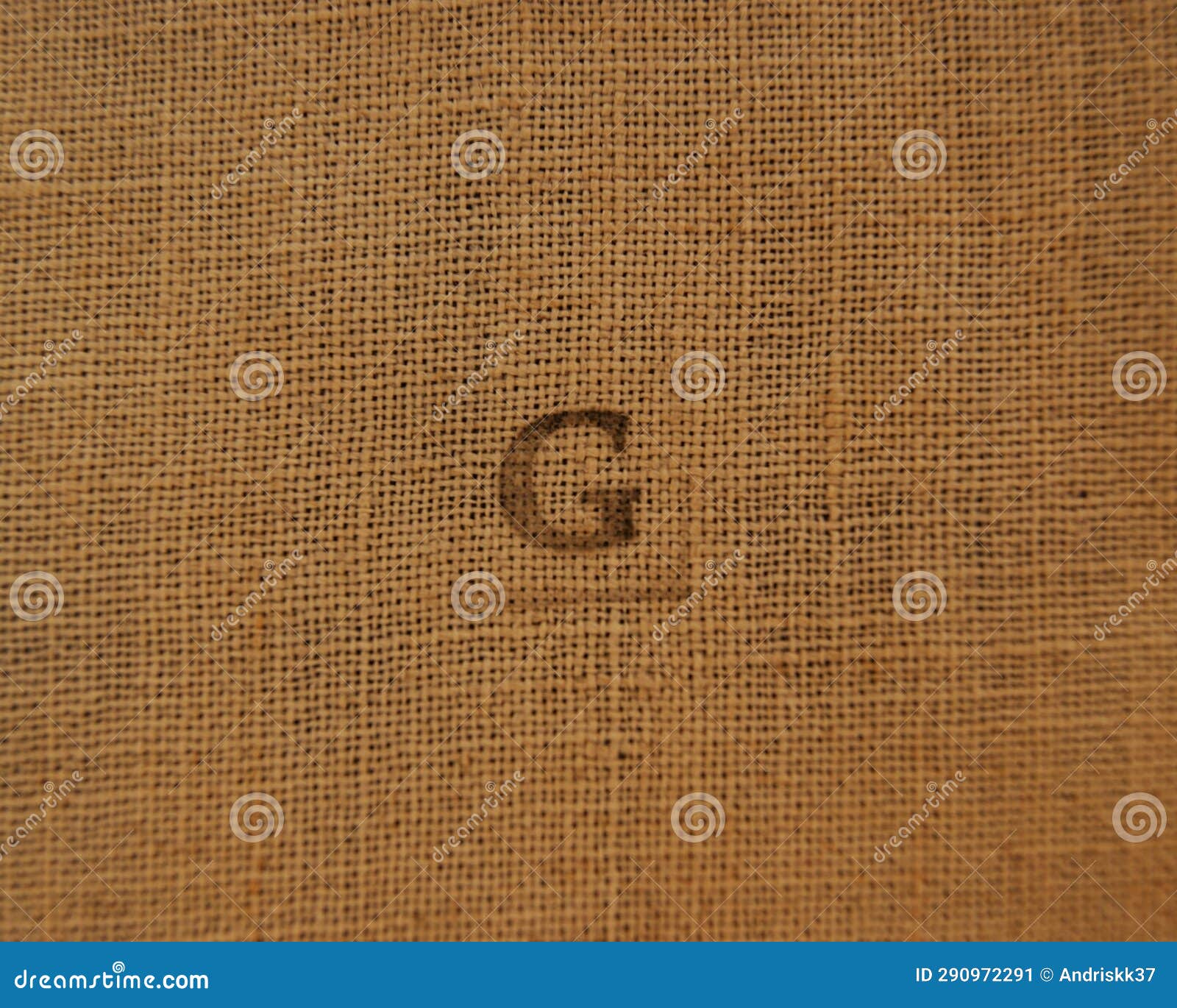 Stamp Letters on Linen Fabric. Letter G. Stock Image Image of game