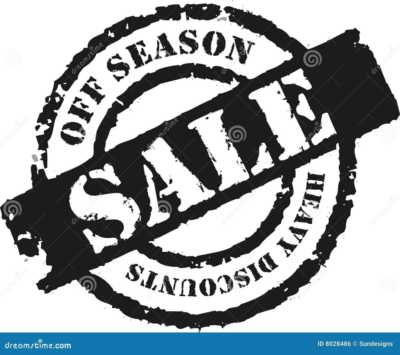 Stamp Off Season Sale stock illustration. Illustration of completion
