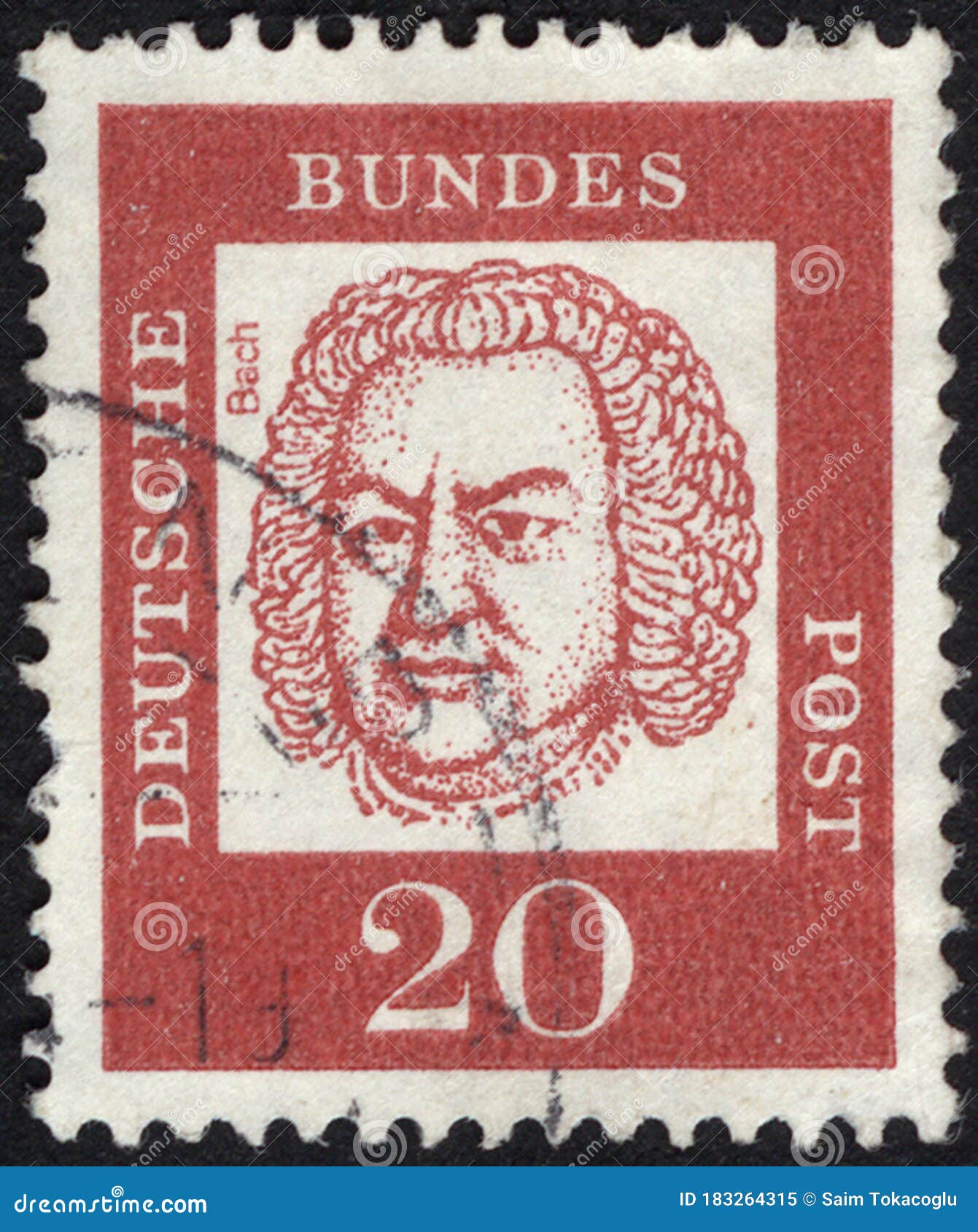 Stamp Printed in the Germany. Stamp Printed by Germany Editorial Image Image of commemorative