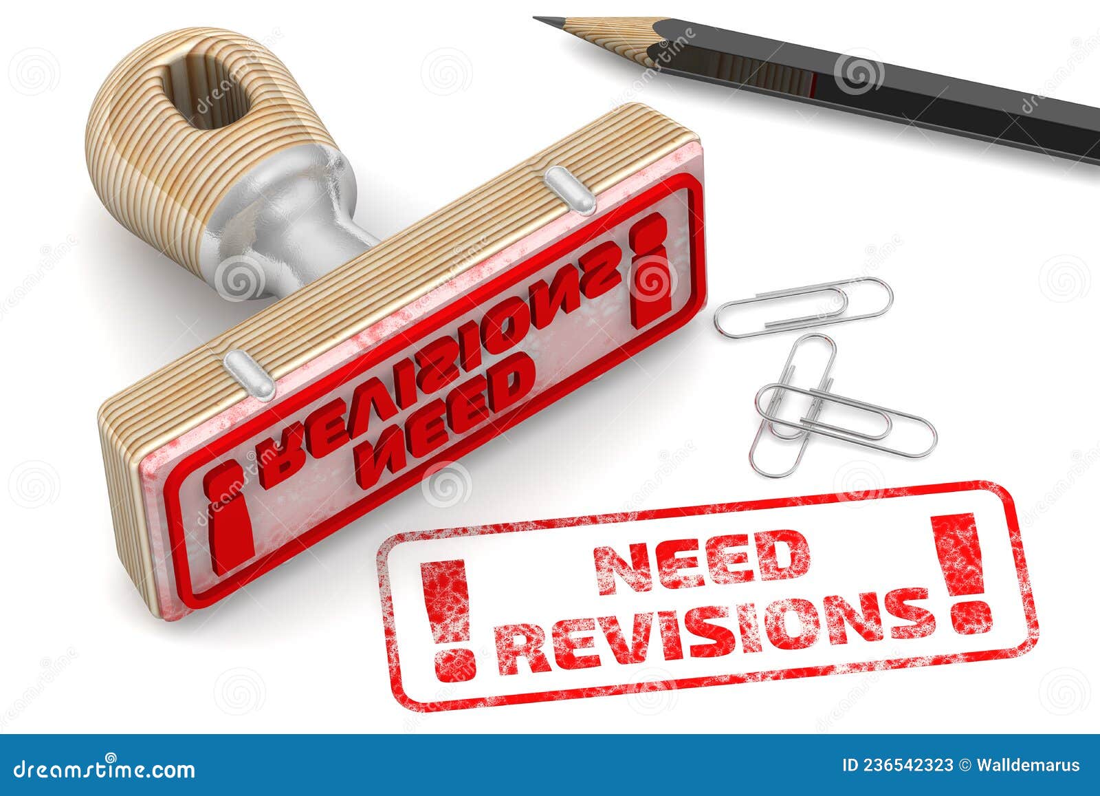 need revisions! the stamp and an imprint