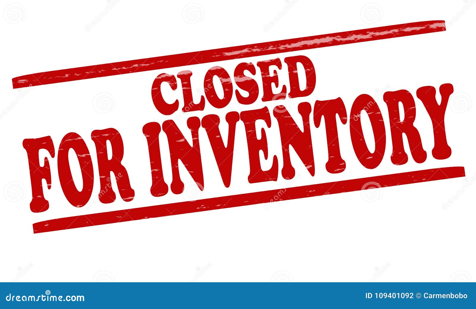 Closed for inventory stock illustration. Illustration of rectangular