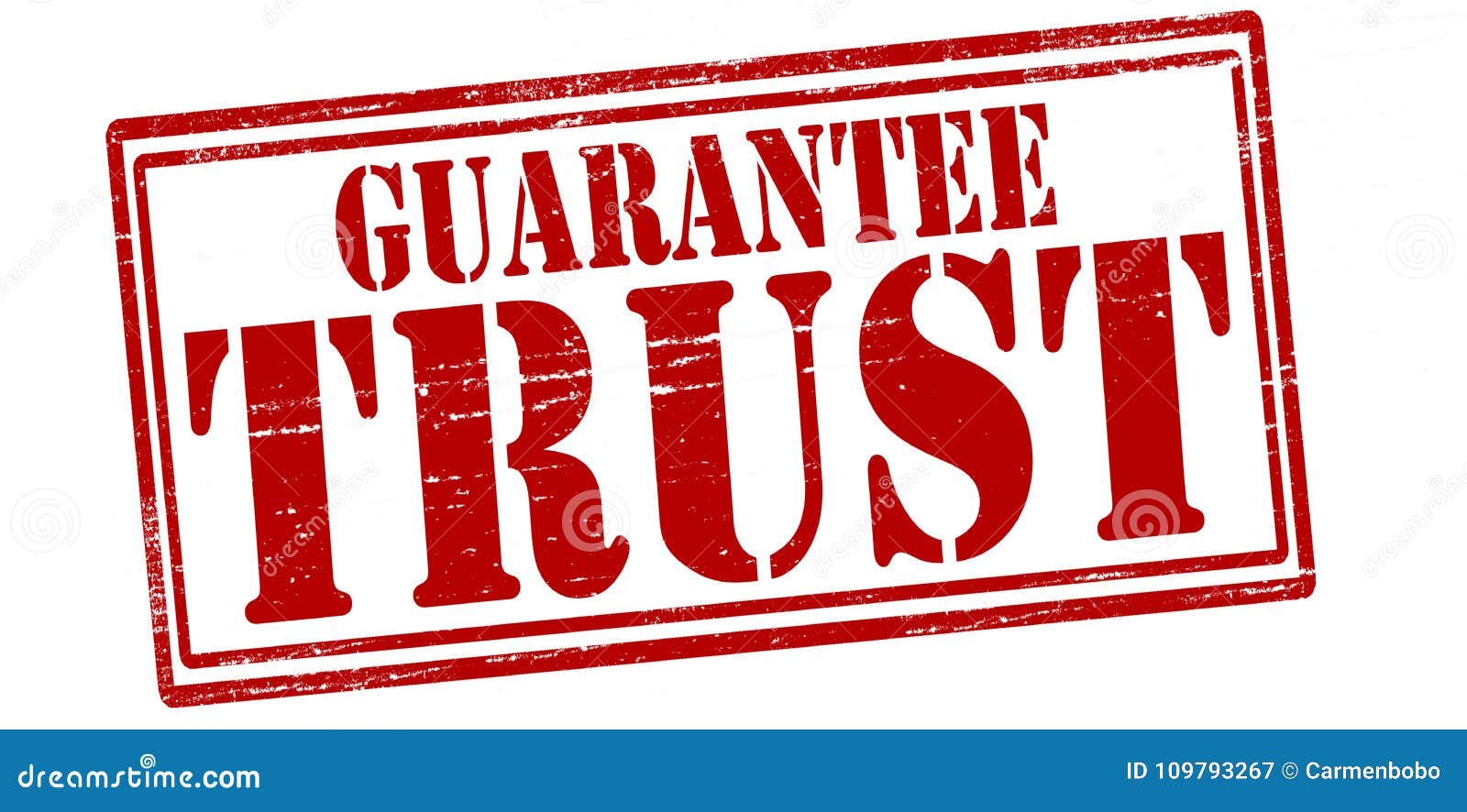 Guarantee trust stock illustration. Illustration of belief 109793267