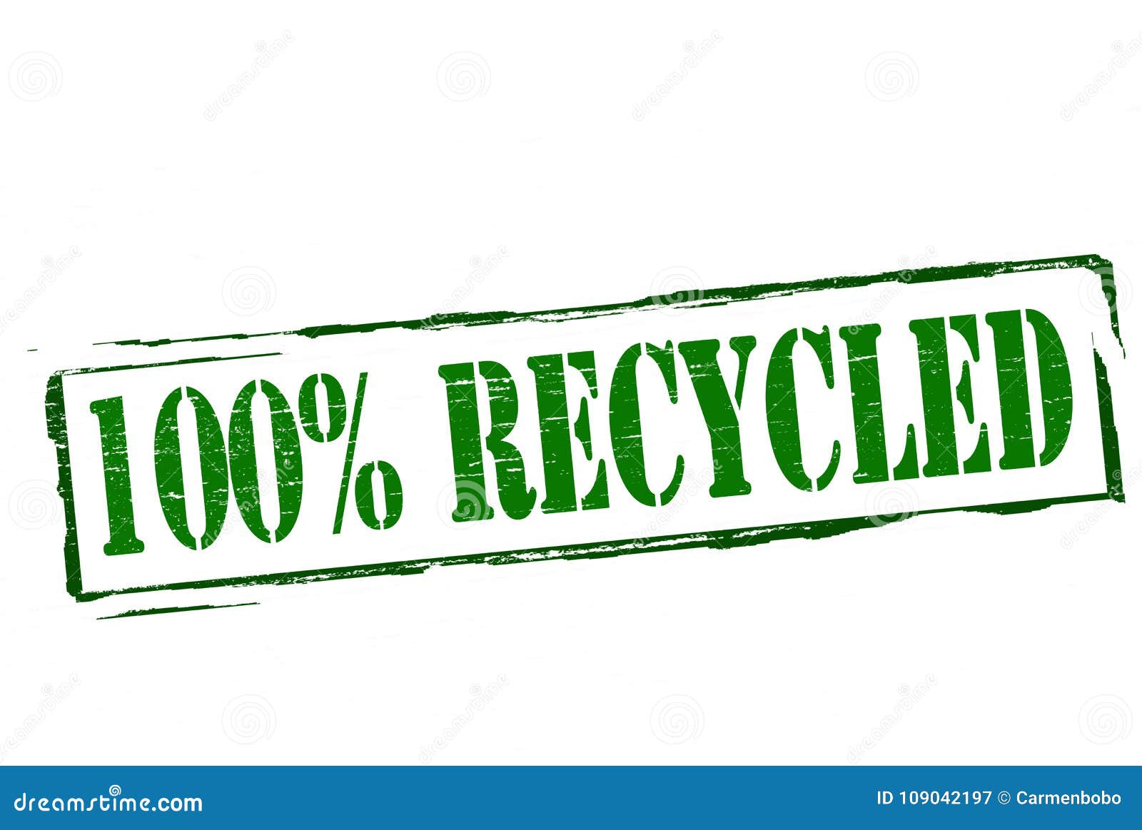 one hundred percent recicled