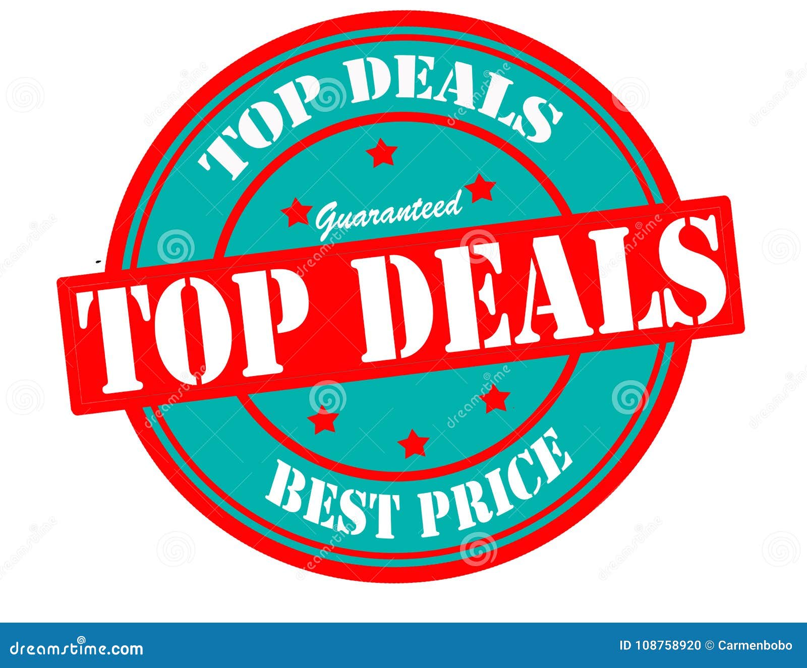 Top deals stock illustration. Illustration of guaranteed 108758920