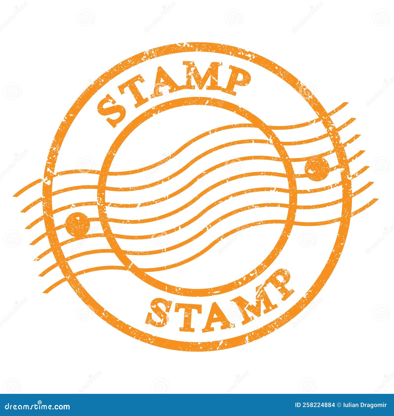 STAMP, Text Written on Orange Postal Stamp Stock Illustration Illustration of word, stamp