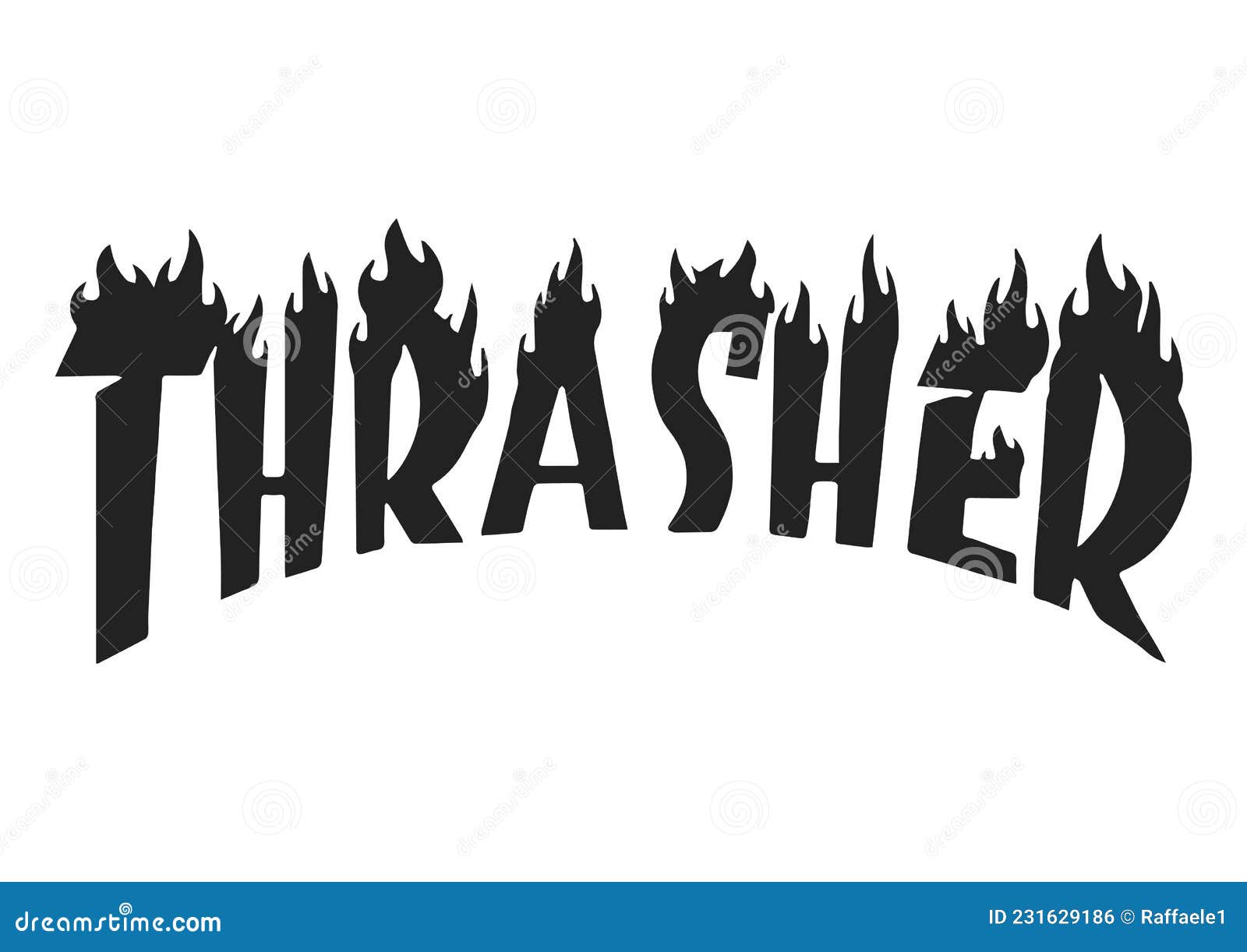Thrasher Logo editorial photo. Illustration of logo - 231629186