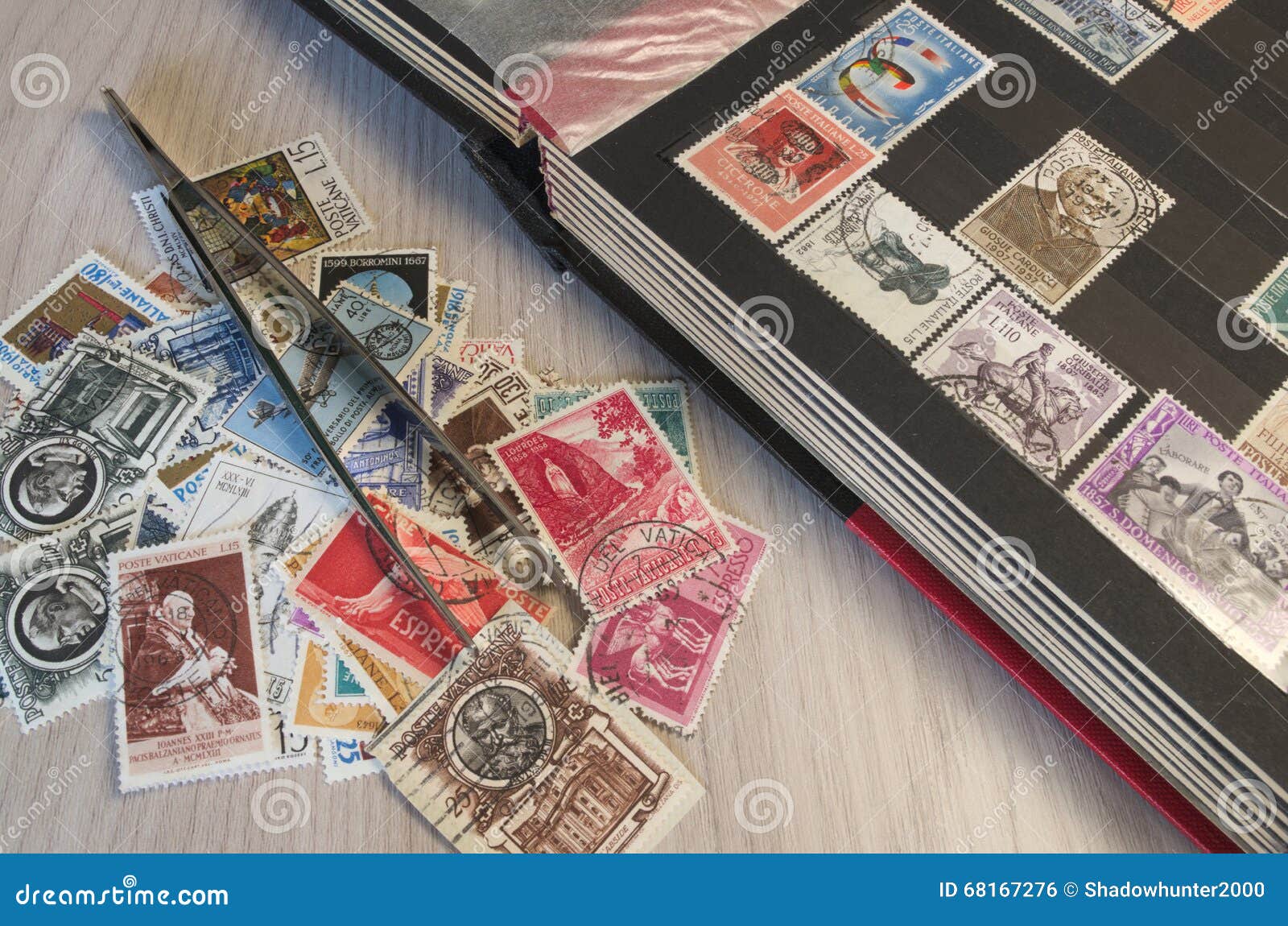 Stamps collection editorial photo. Image of business 68167276