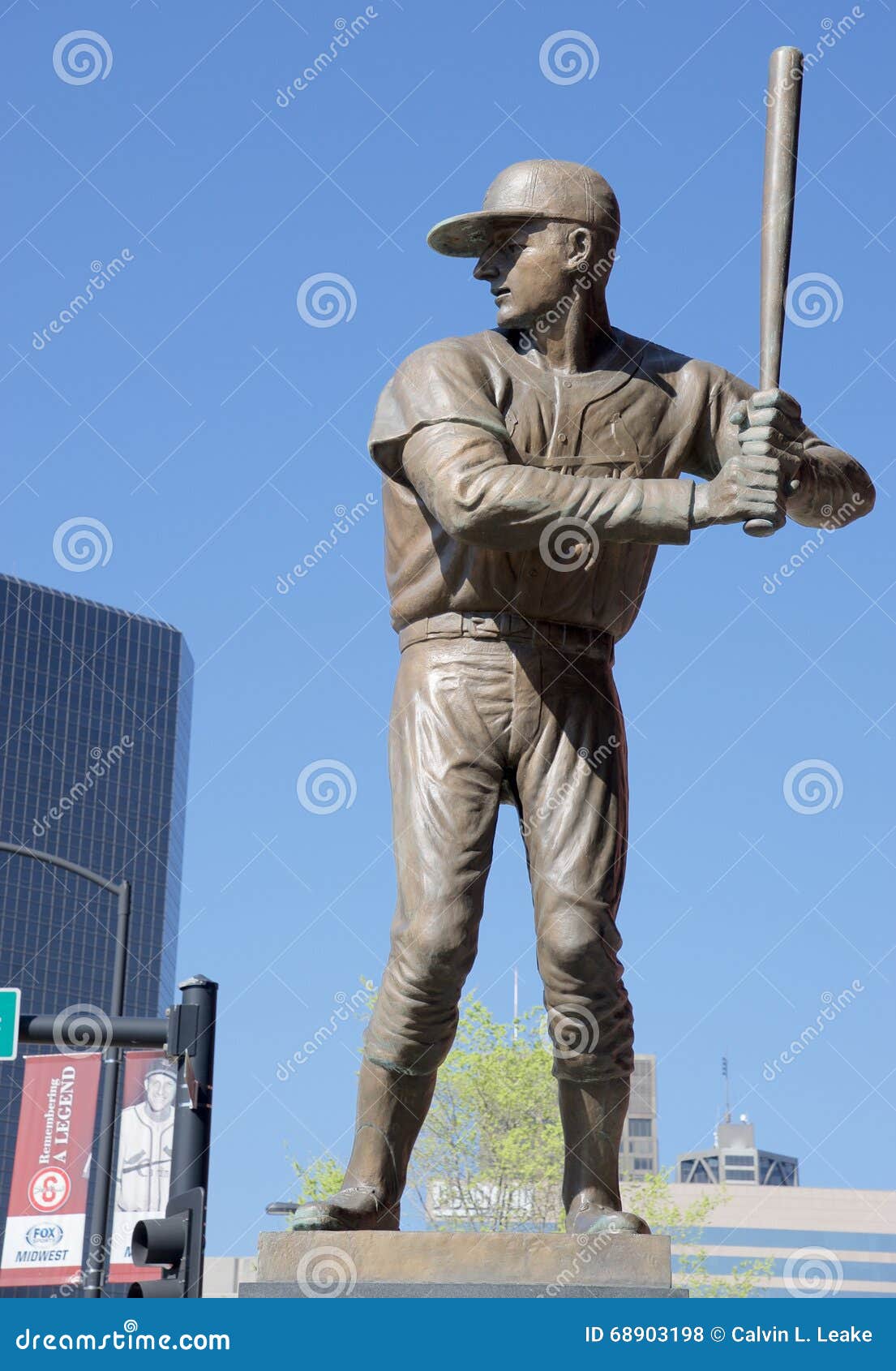 Vintage St Louis City Skyline Baseball At Gameday - St Louis