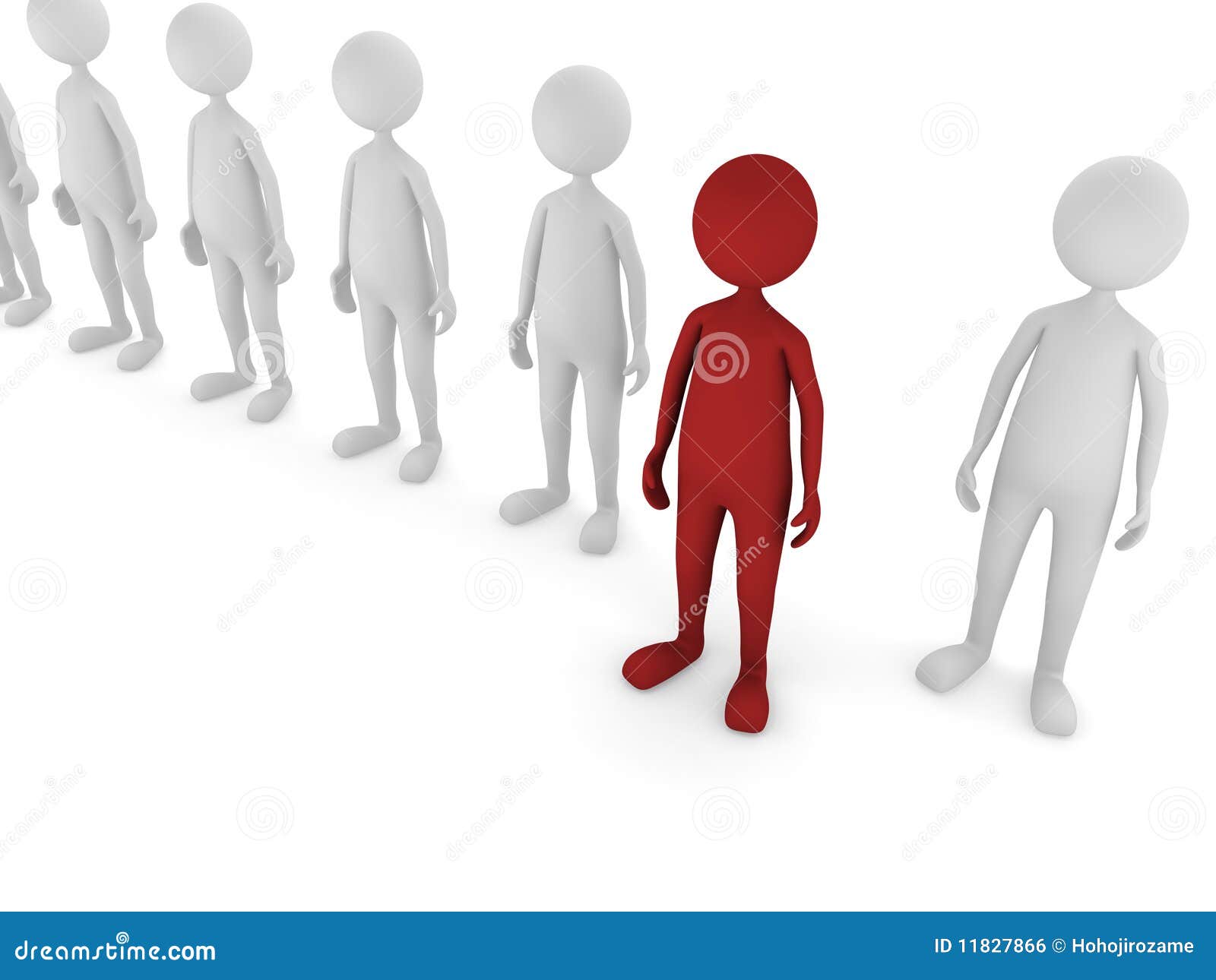 Stand out stock illustration. Illustration of individual 11827866