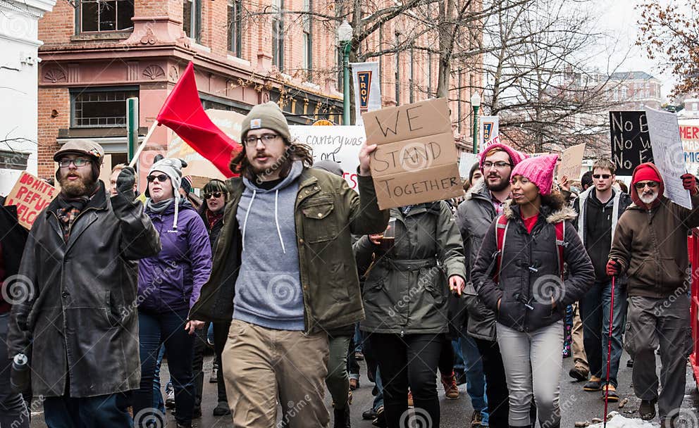 Stand Together Student Protest RPI Troy, New York Editorial
