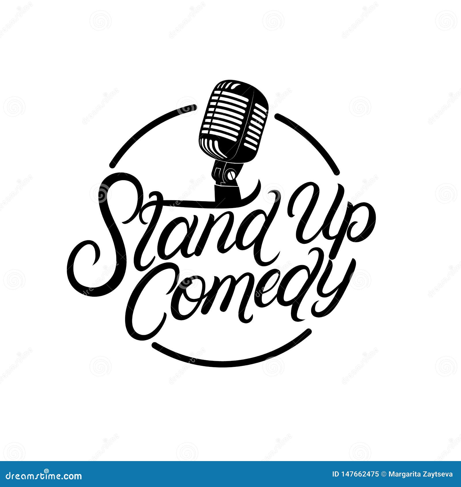 stand up comedy hand written lettering
