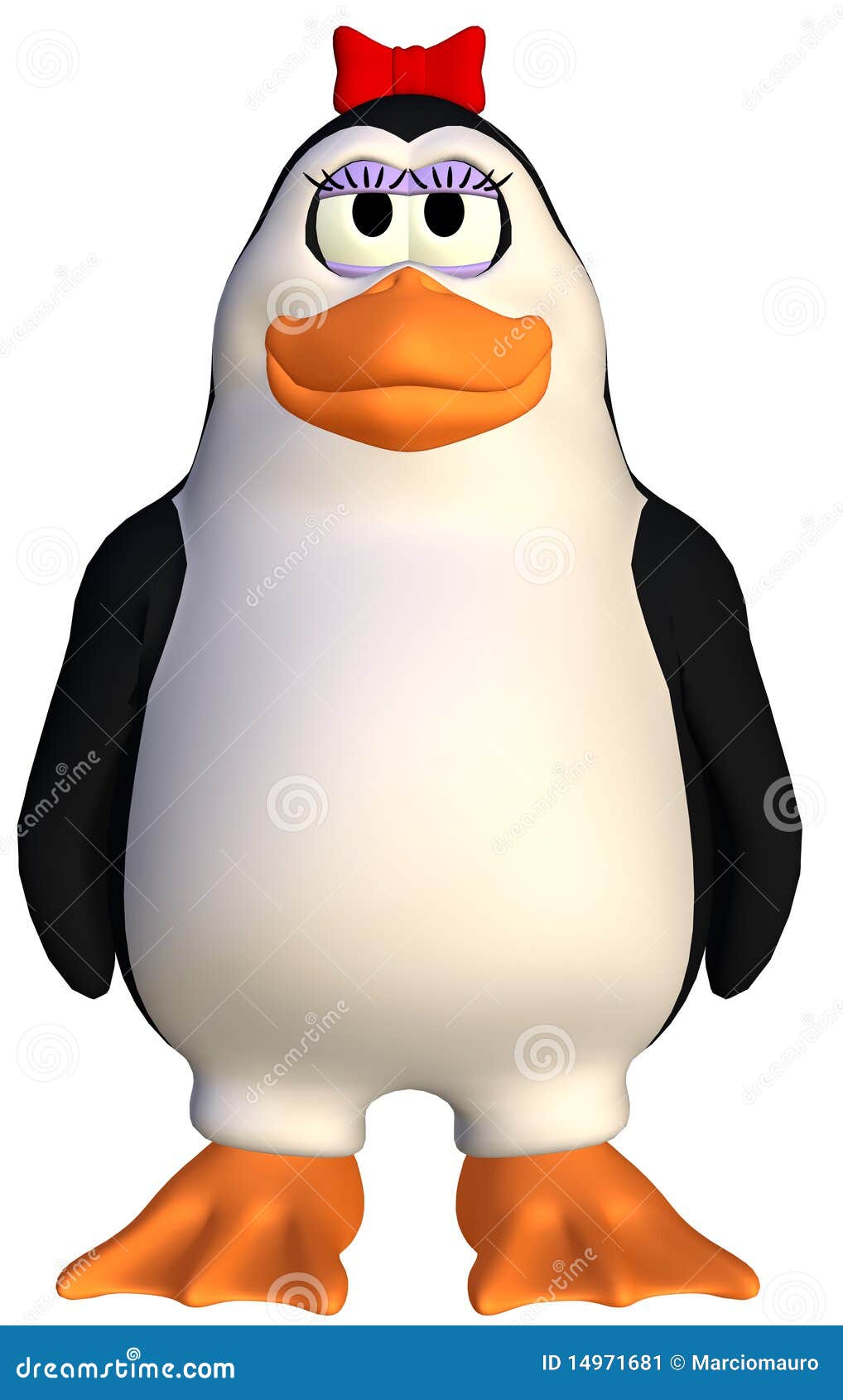 Stand up female penguin stock illustration. Illustration of marine